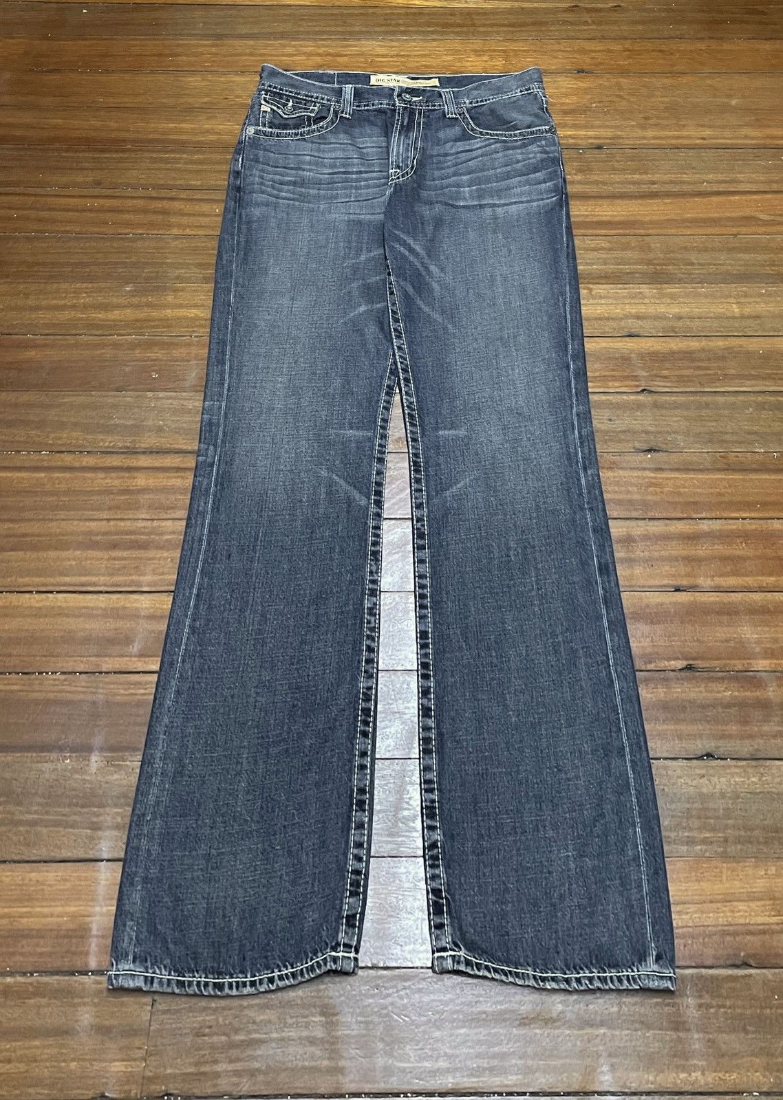 Big Star × Vintage Rare Design Vintage Brand Big Star Baggy Jeans 2000s Size US 36 / EU 52 - 1 Thumbnail