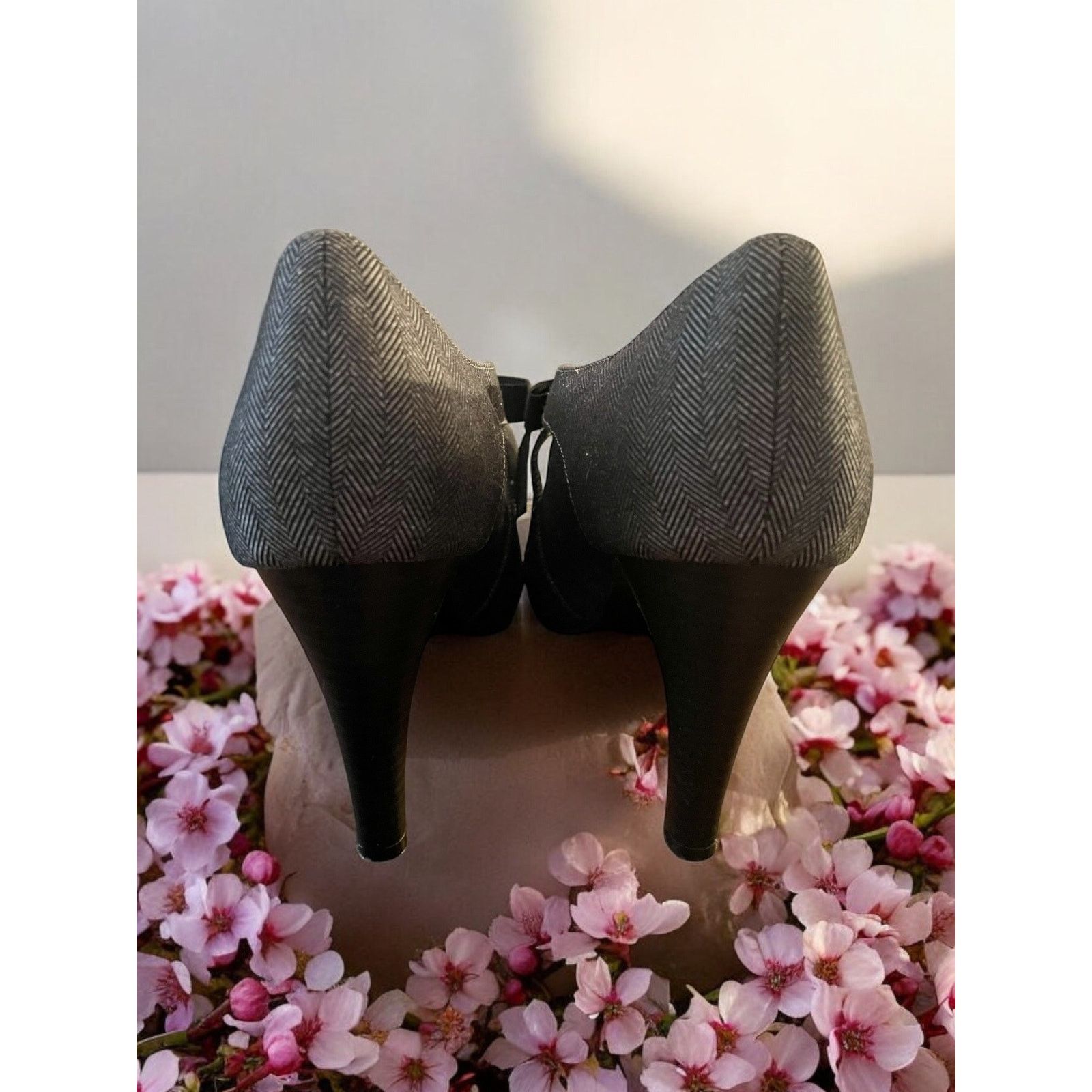 Unknown London Ann Marino Women's Mary Jane Shoes Heels Pumps Gray Size 10M Size US 10 / IT 40 - 5 Thumbnail