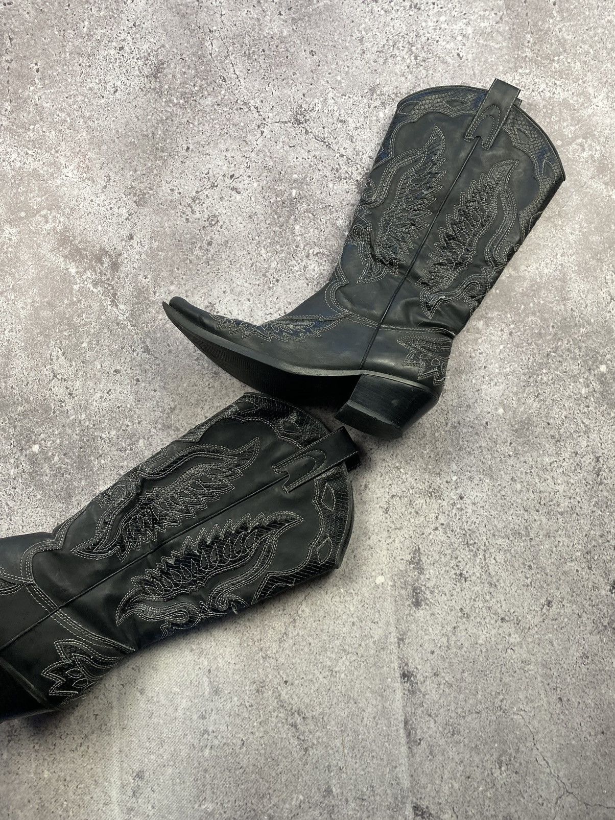 Other Vintage Cowboy Western Boots Y2K Heels Avant garde Size US 8 / IT 38 - 5 Thumbnail