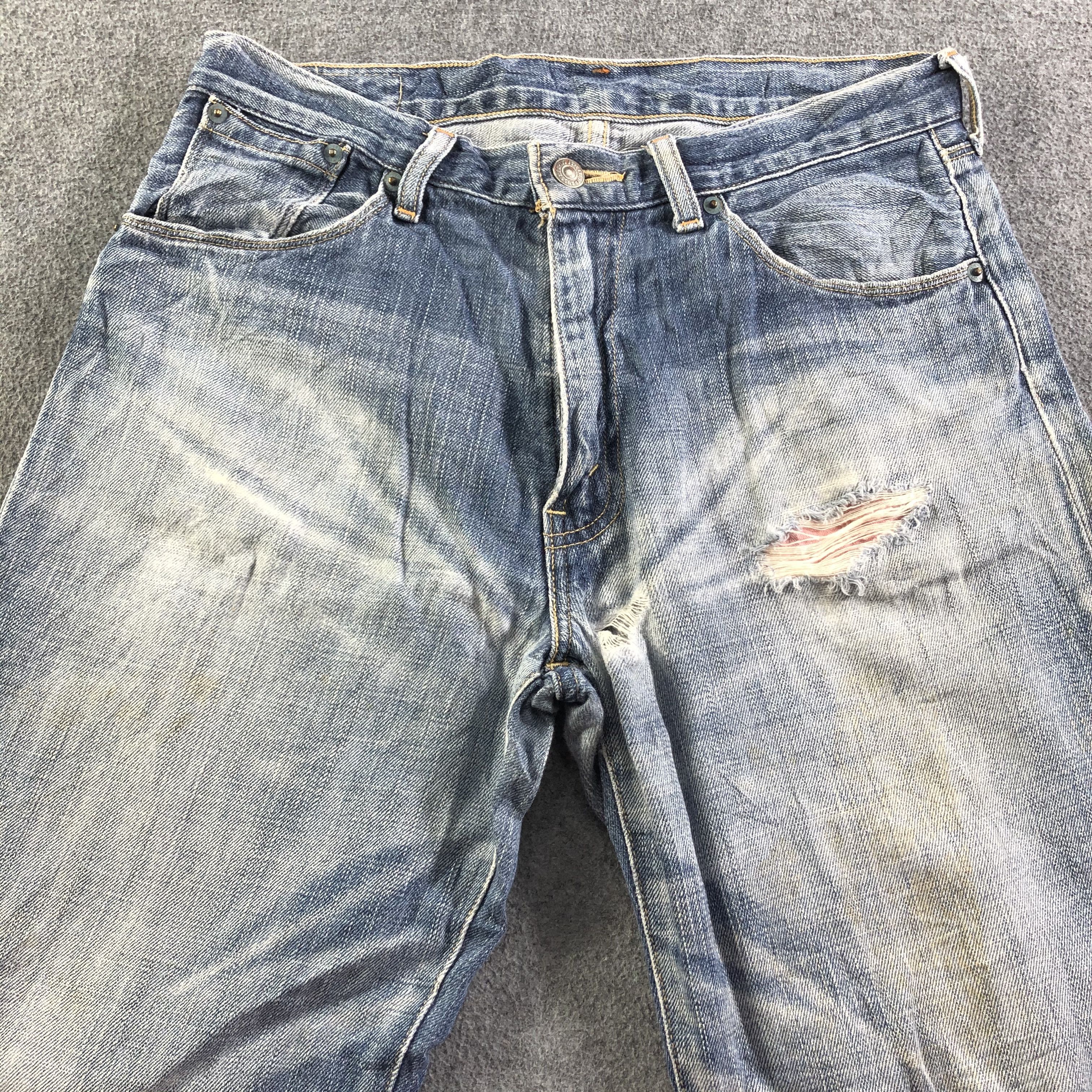 Levi's Vintage Blue Wash Levis 552 Jeans-J3941 Size US 32 / EU 48 - 3 Thumbnail
