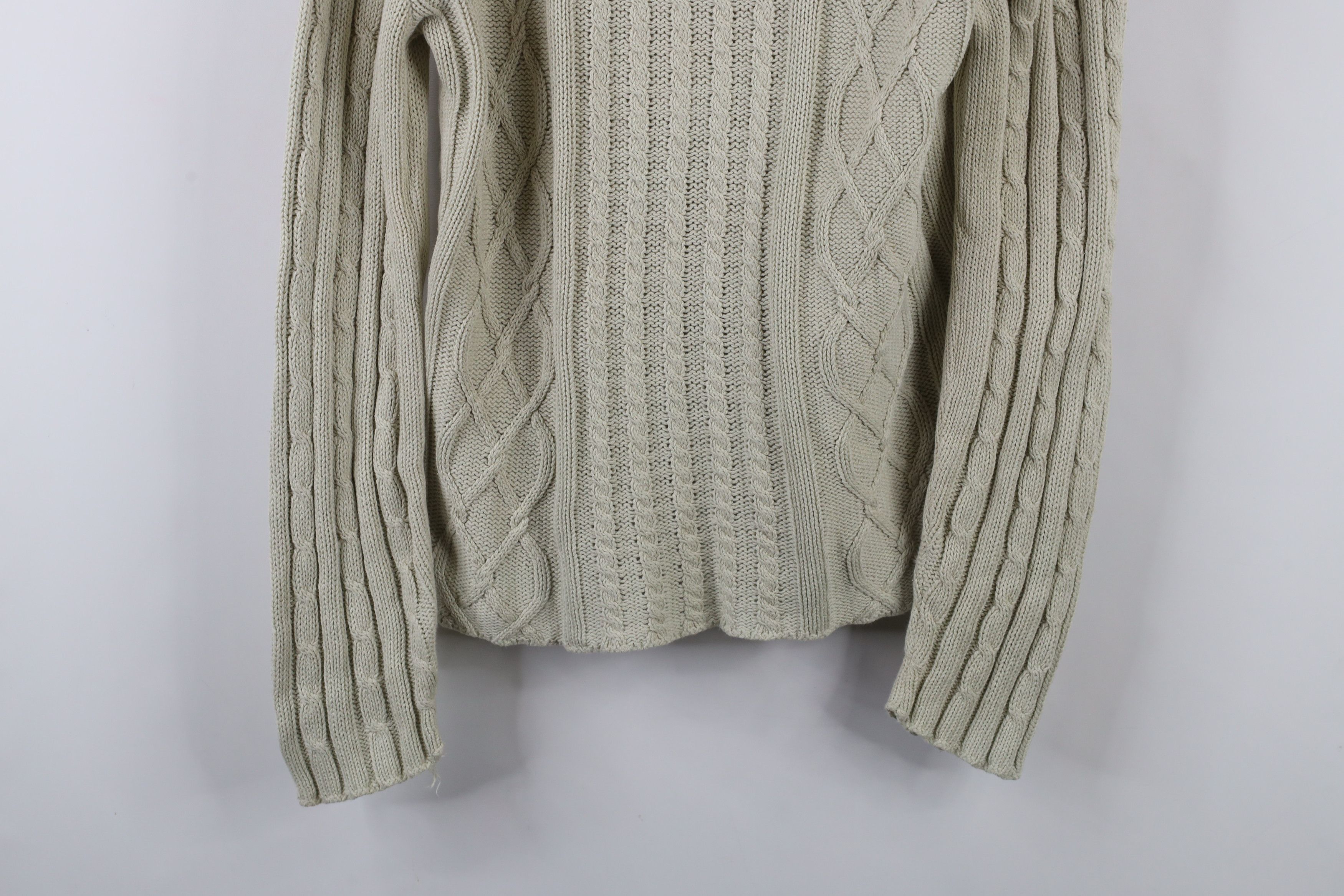 Vintage Vintage 90s Streetwear Fisherman Cable Knit Sweater USA Size L / US 10 / IT 46 - 3 Thumbnail