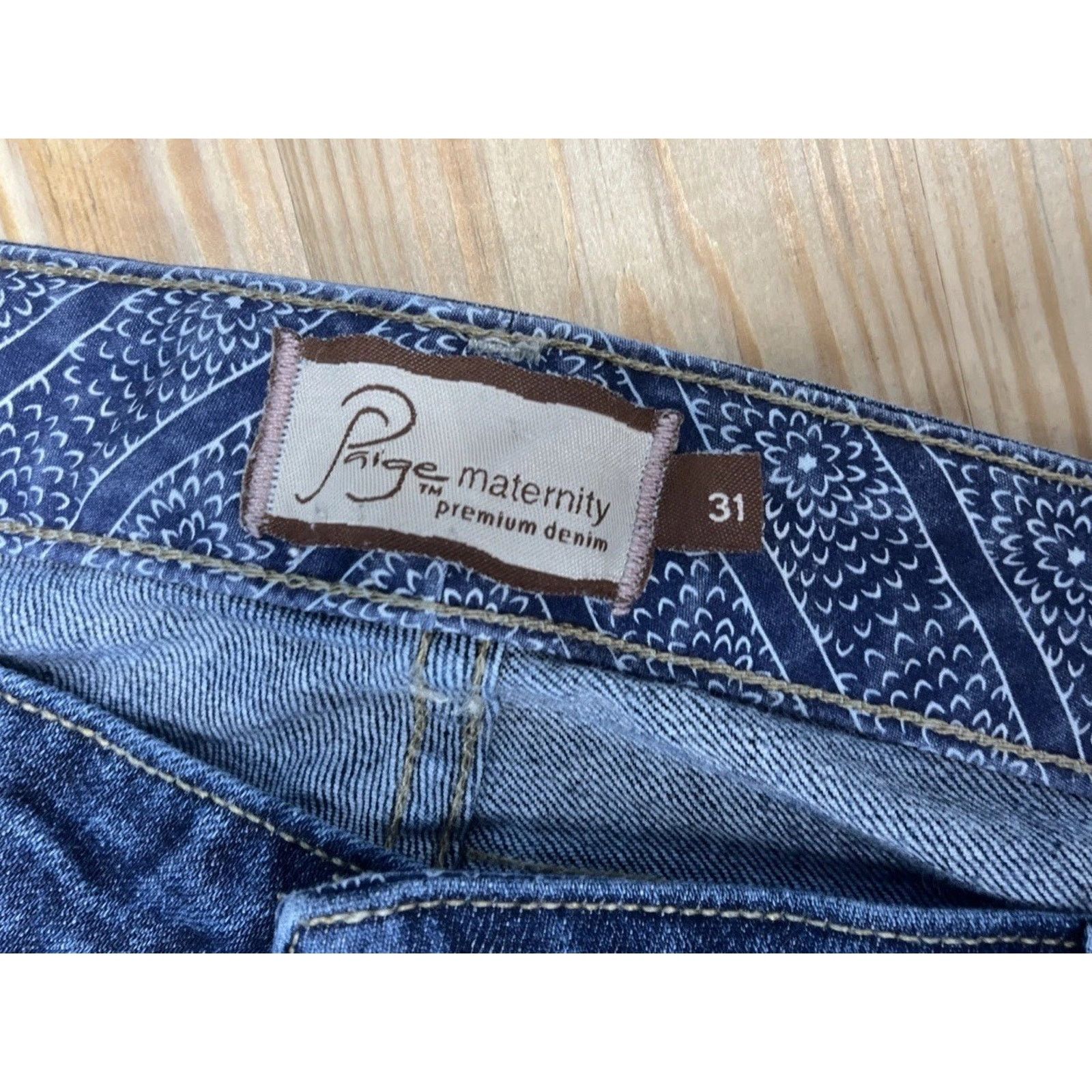 Paige Paige Maternity Women's Jeans Sz 31 Jimmy Jimmy Boot Cut Size 31" - 3 Thumbnail