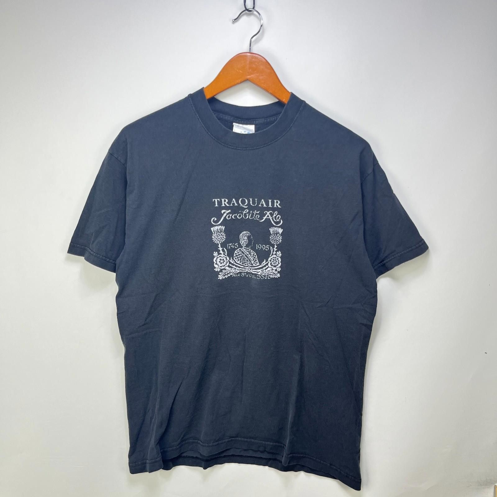 Vintage Vintage 90s Scotland Ale Sun Faded Black T Shirt Medium Size US L / EU 52-54 / 3 - 1 Thumbnail