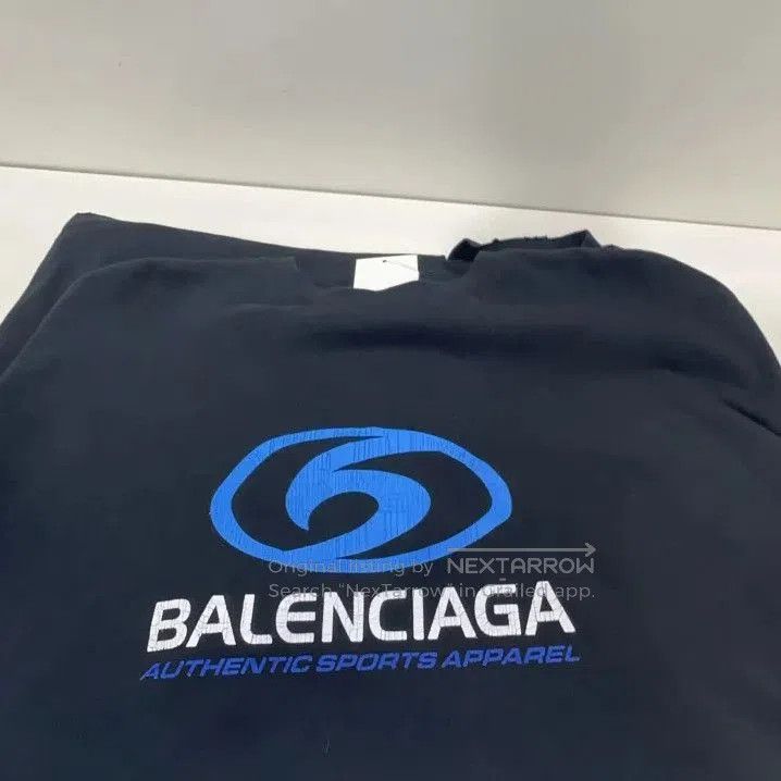 Balenciaga Balenciaga Black Logo Long Sleeve Sweatshirt. Size US L / EU 52-54 / 3 - 2 Thumbnail