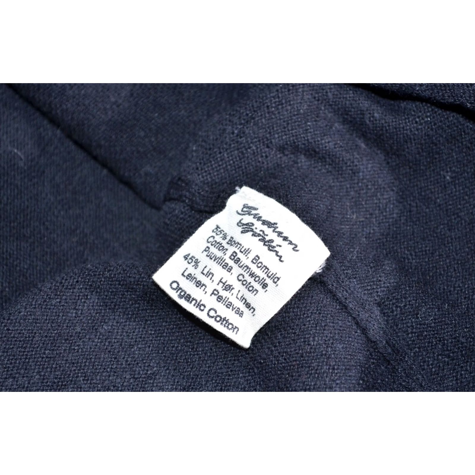 Vintage Gudrun Sjoden Womens Black Linen Blend Tunic Dress 3/4 Sleeve Pocket Size L Size L / US 10 / IT 46 - 6 Thumbnail