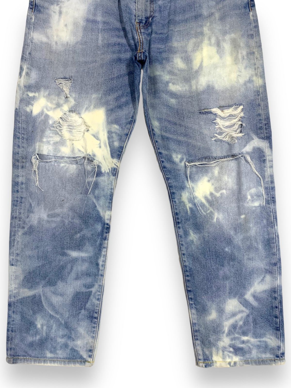 Levi's Vintage Clothing Vintage Levis 502 Bleached Loose Tapered Distressed Jeans Size US 34 / EU 50 - 9 Thumbnail