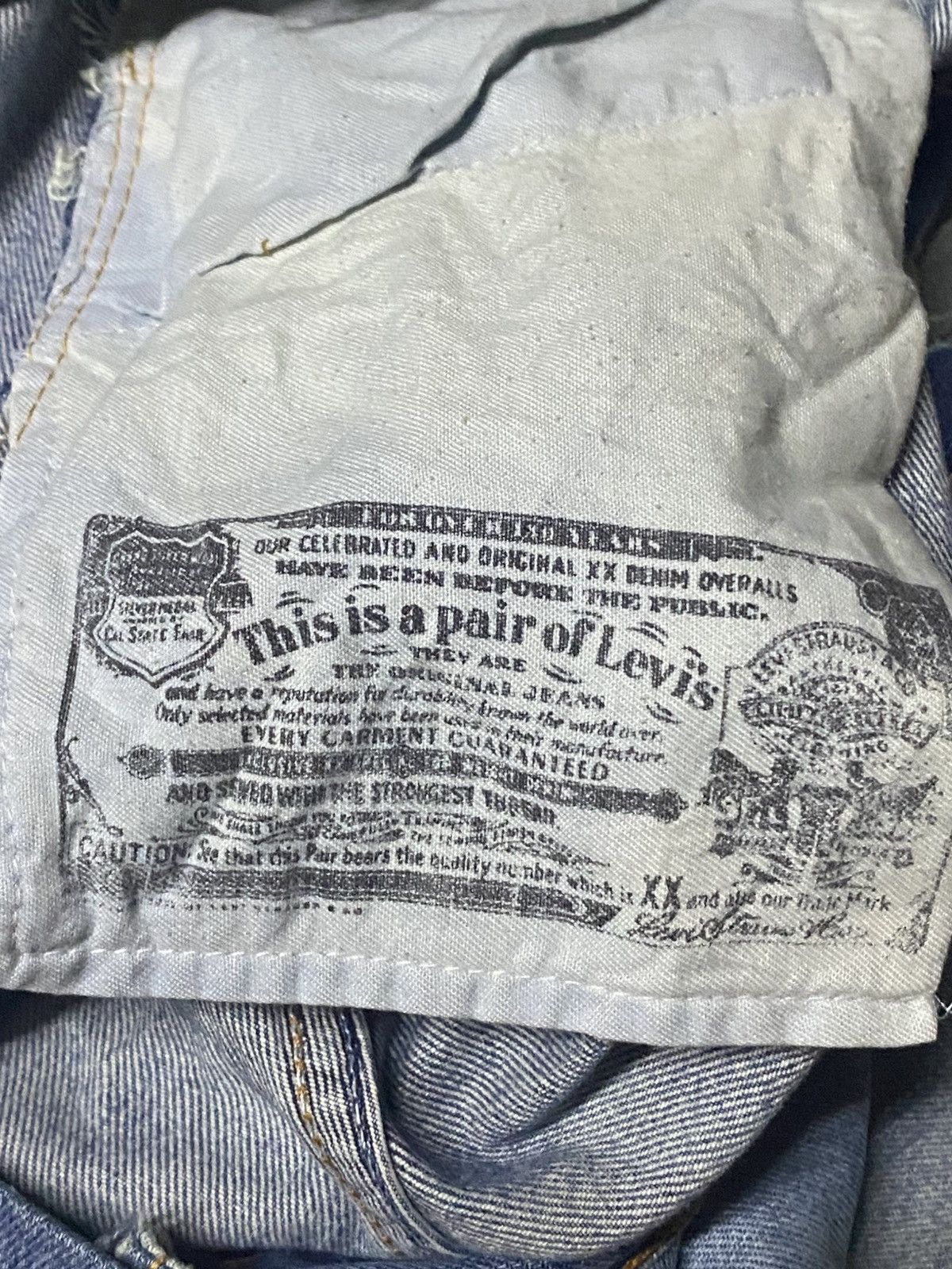 Levi's Levis Crazy Custom Super Baggy Style Paint Splatter Jeans Size US 36 / EU 52 - 23 Thumbnail