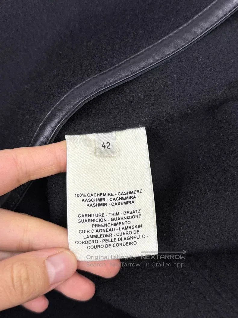 Hermes Hermes Black Cashmere and Leather Blended Jacket Size M / US 6-8 / IT 42-44 - 5 Thumbnail