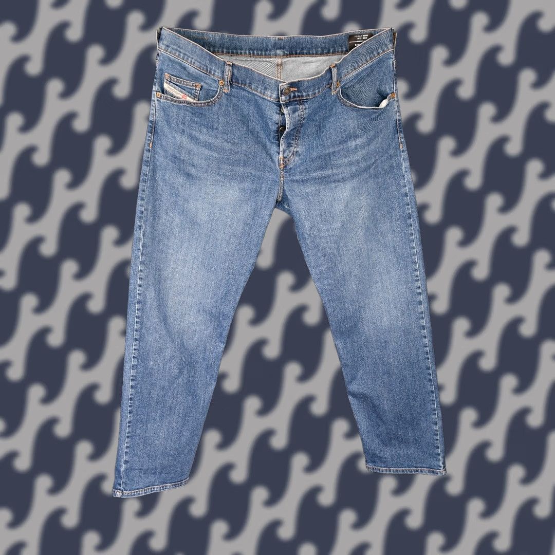 Diesel Diesel Jeans D-MIHTRY Straight 009DG Stretch Mens W38/L30 Blue Cotton Denim Regular 98% Cotton 2% Elastane Size US 38 / EU 54 - 1 Thumbnail