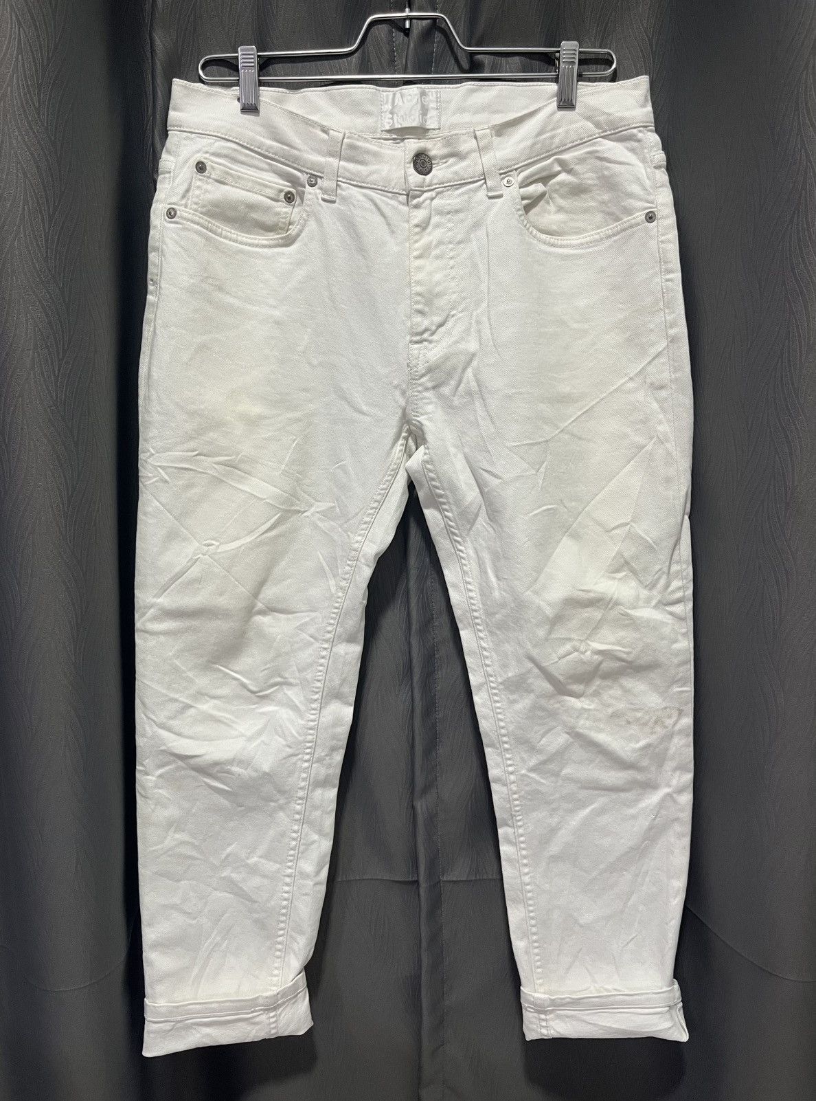 Acne Studios Acne Studio Slim Skinny Stretch White Denim Size US 33 - 1 Thumbnail