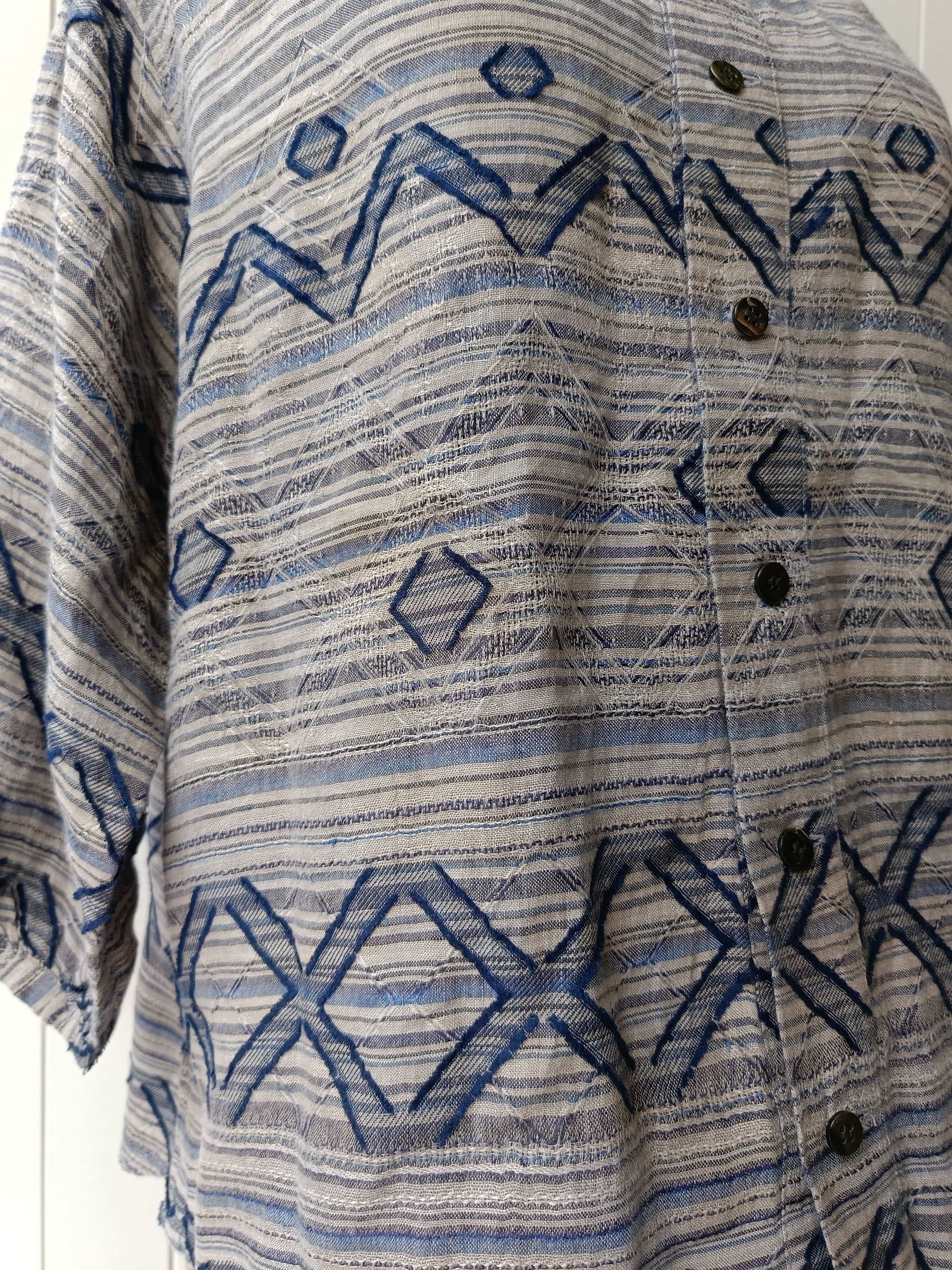 Issey Miyake × Japanese Brand Plantation by Issey Miyake Japan linen 3/4 sleeve shirt Size M / US 6-8 / IT 42-44 - 19 Thumbnail