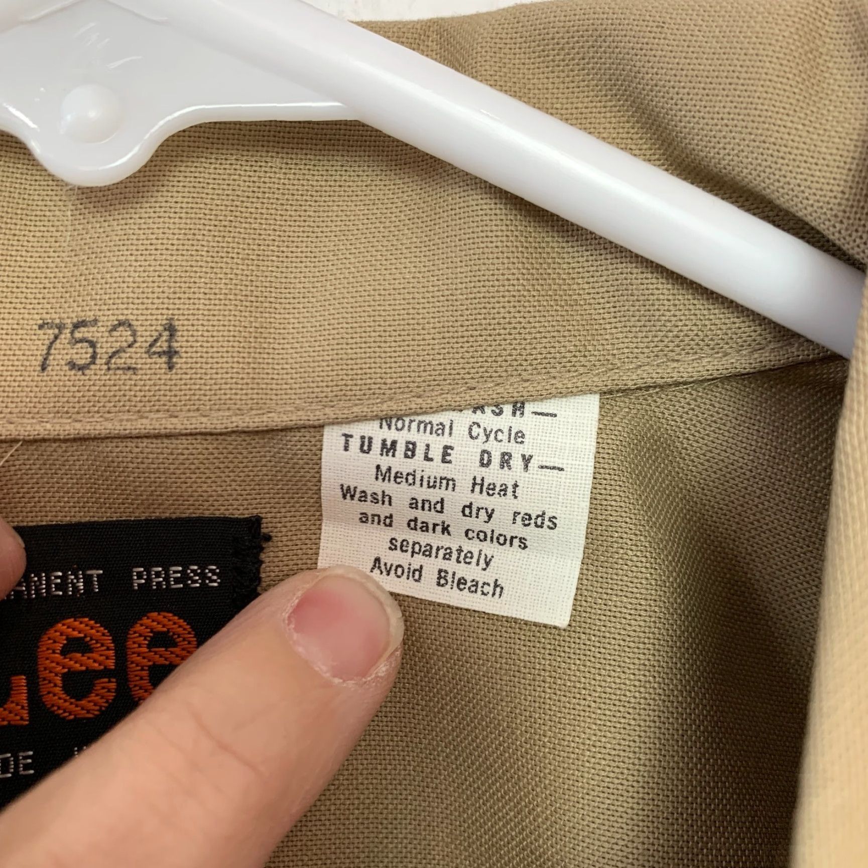 Lee VINTAGE Lee Prest Deadstock Short Sleeve Khaki Work Shirt Medium 15 15 1/2 M Mens Size US M / EU 48-50 / 2 - 5 Thumbnail
