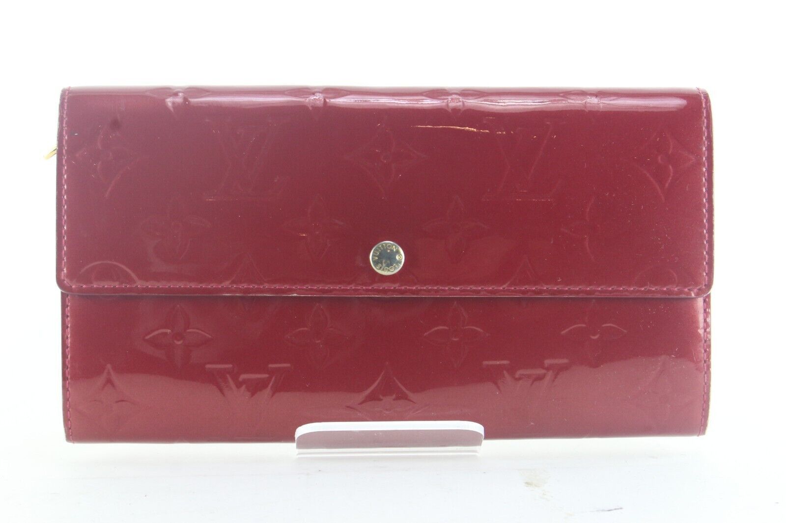 Louis Vuitton Sarah Vernis Leather Long Flap Wallet 3LVS105K