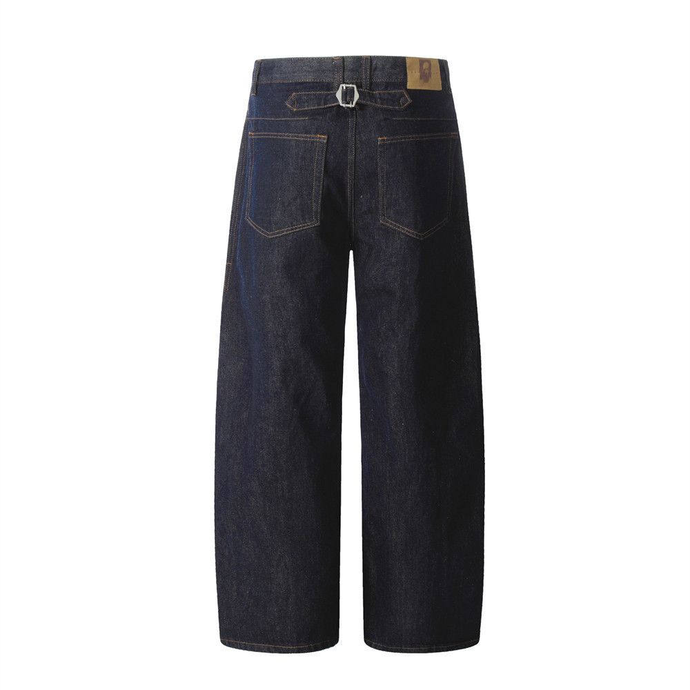 Japanese Brand × Vintage Men's loose wide-leg versatile trendy scimitar jeans y2k Size US 32 / EU 48 - 2 Thumbnail