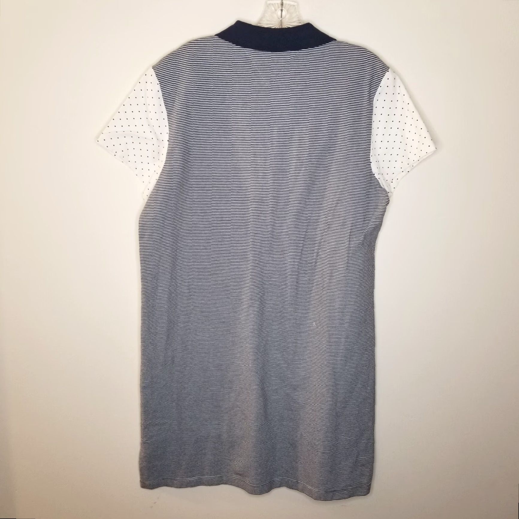 Tommy Hilfiger Tommy Hilfiger Polo Shirt Mens XL White Polka Dot Short Sleeve Extra Long Color White Polo Shirt Length 38 Size US XL / EU 56 / 4 - 4 Thumbnail