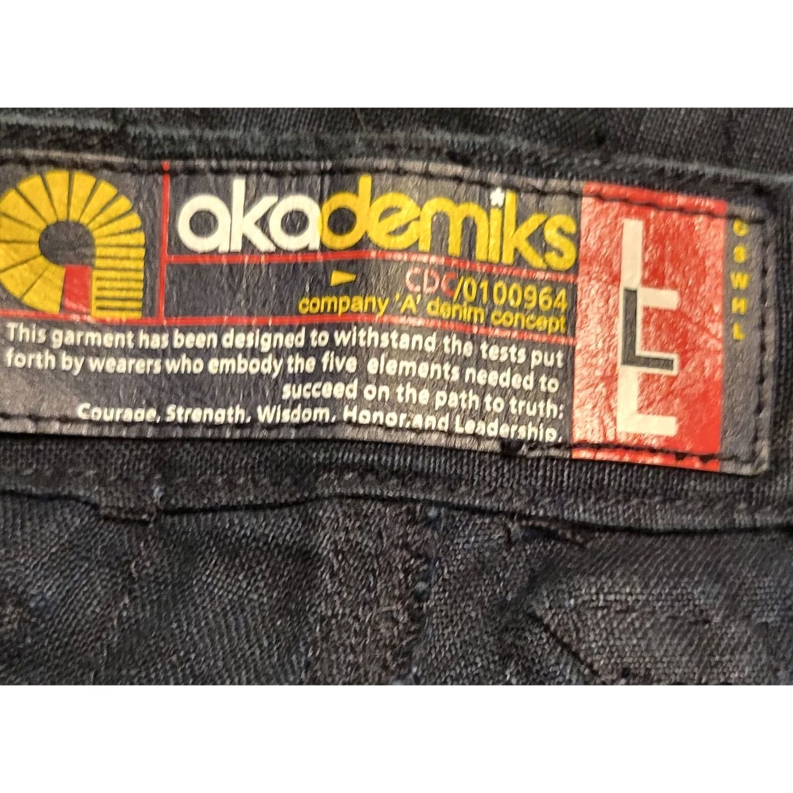 Akademiks Akademiks Blue Denim Cargo Pants Lg Navy RN. 0100964 Size US 33 - 5 Thumbnail