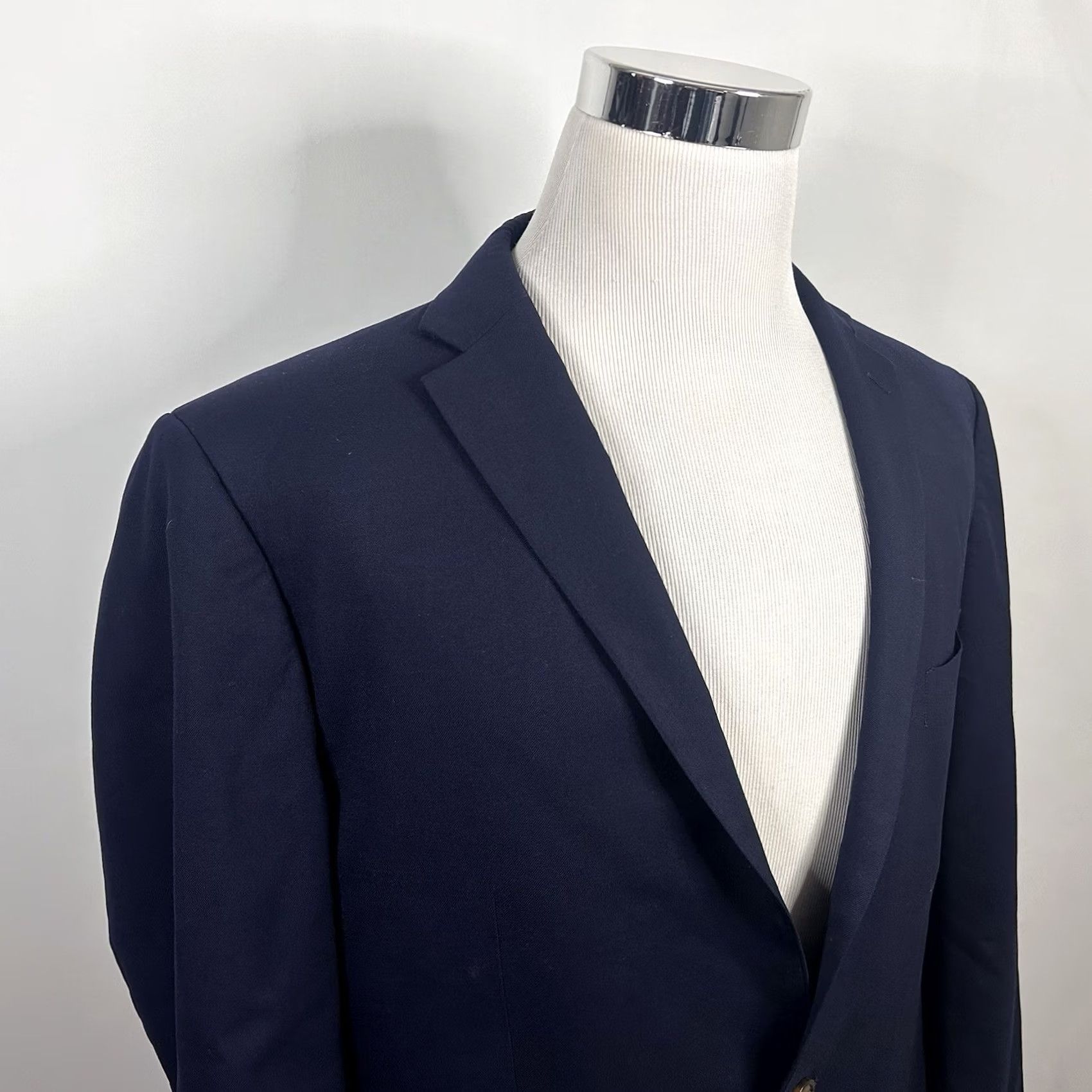 Vintage Indochino Sport Coat 44R Wool Blue Paisley Lined Two Button Vented Dress Jacket, Regular, Men Size US S / EU 44-46 / 1 - 2 Thumbnail