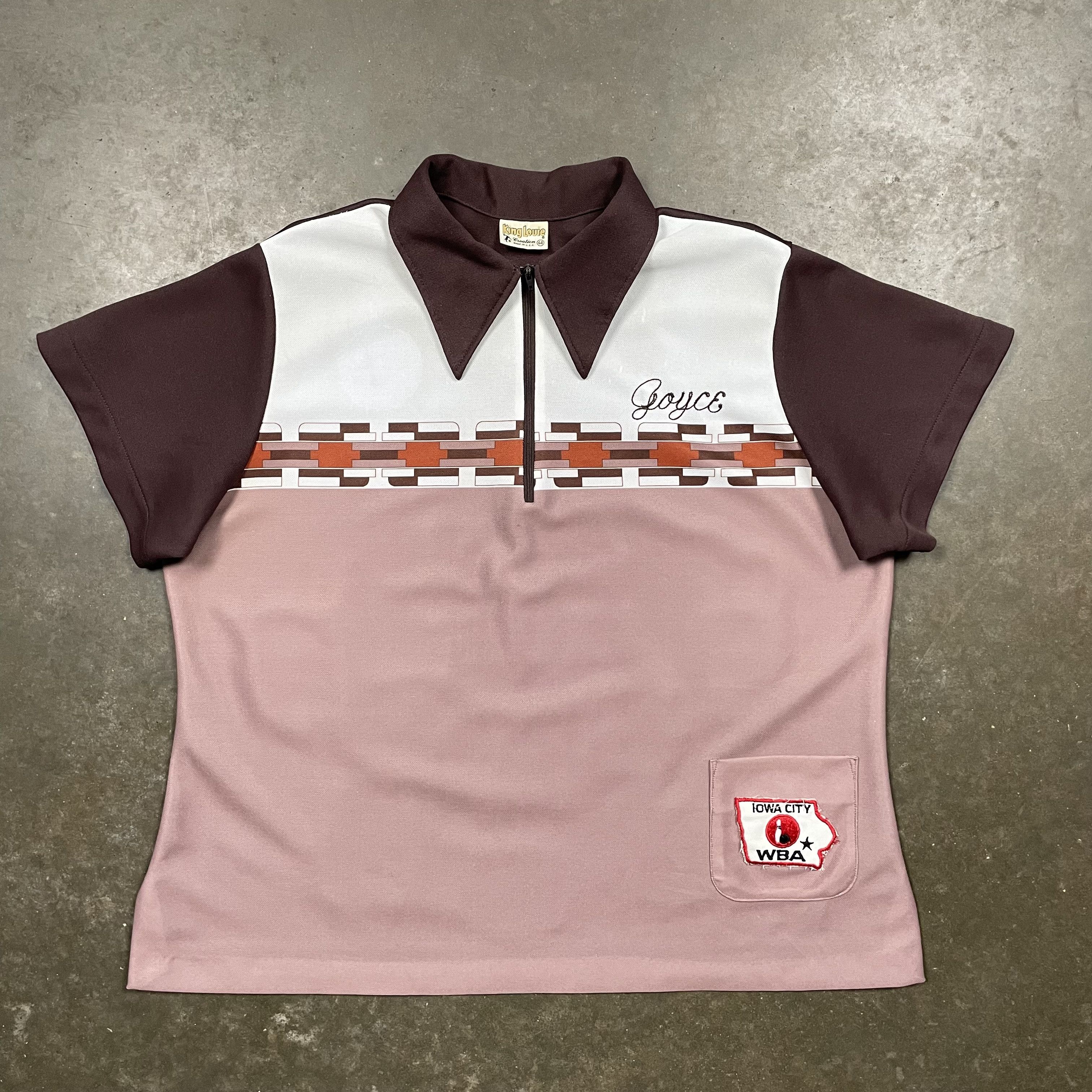 Vintage Vintage 70s Collared Bowling Shirt Rockabilly Patches Brown Size US XL / EU 56 / 4 - 4 Thumbnail