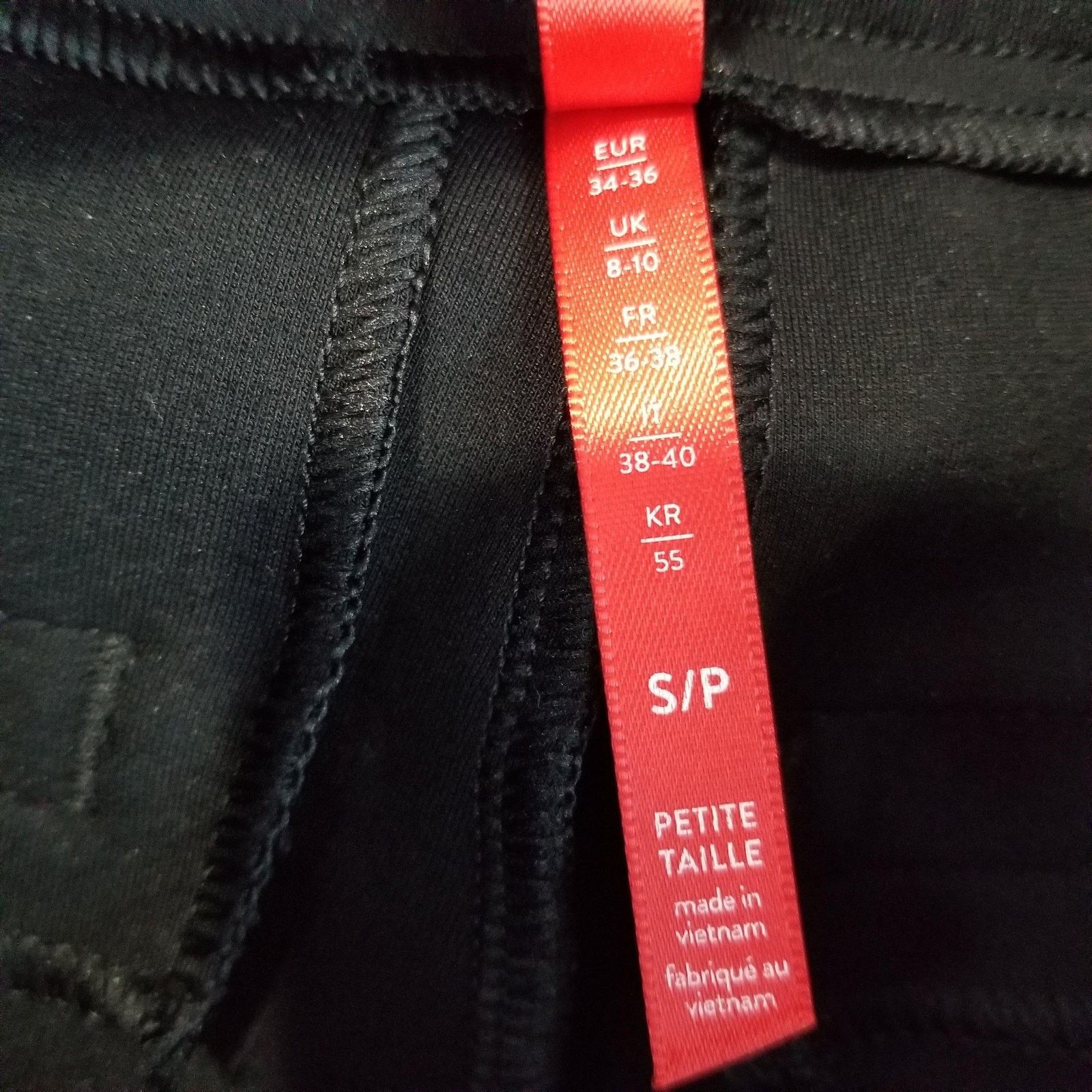 Spanx Spanx Pants Womens Small Petite Black Ponte Straight Satin Size 26" / US 2 / IT 38 - 7 Thumbnail