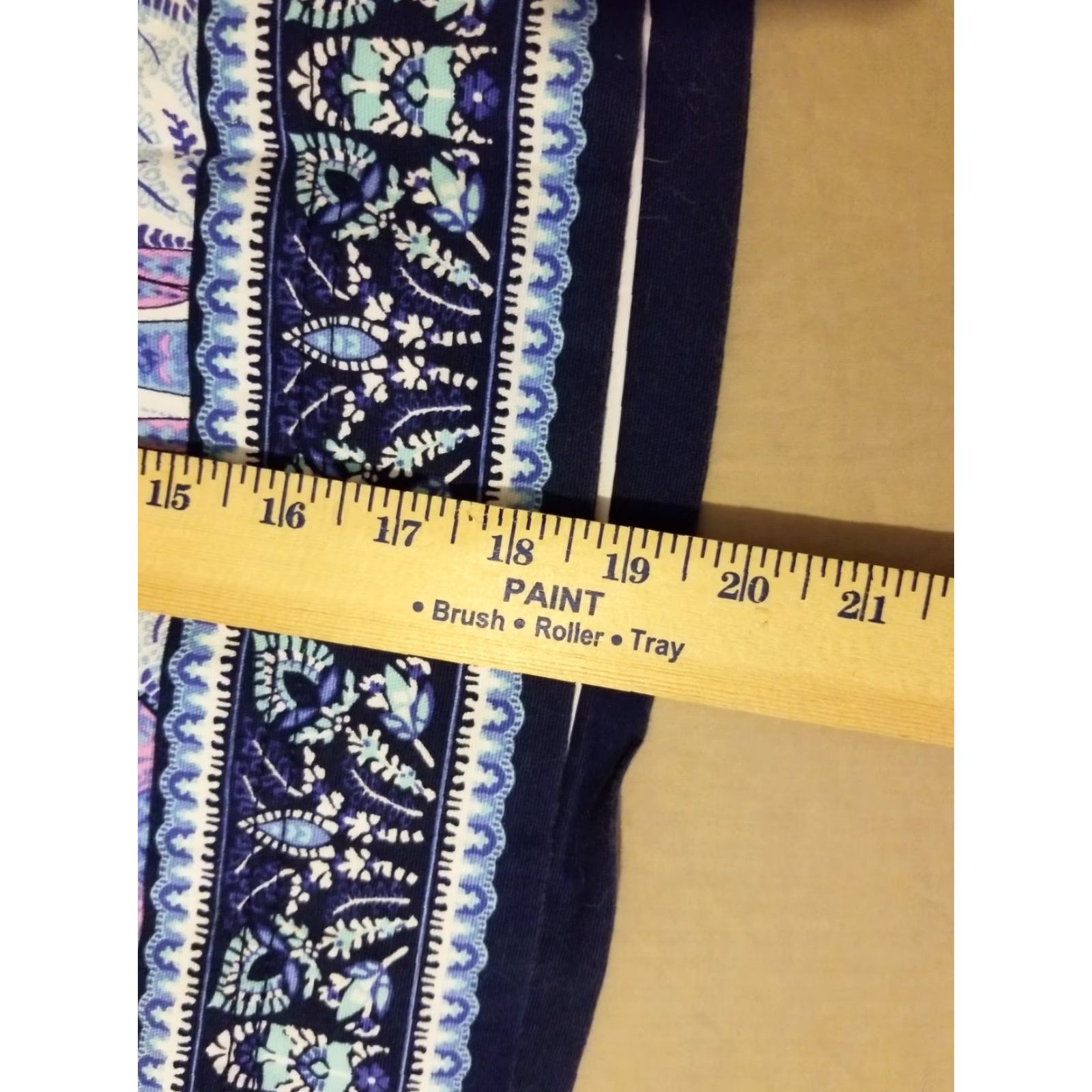 Talbots Womens Talbots Skirt 12P Petite Blue Cotton Size 34" / US 12 / IT 48 - 6 Thumbnail