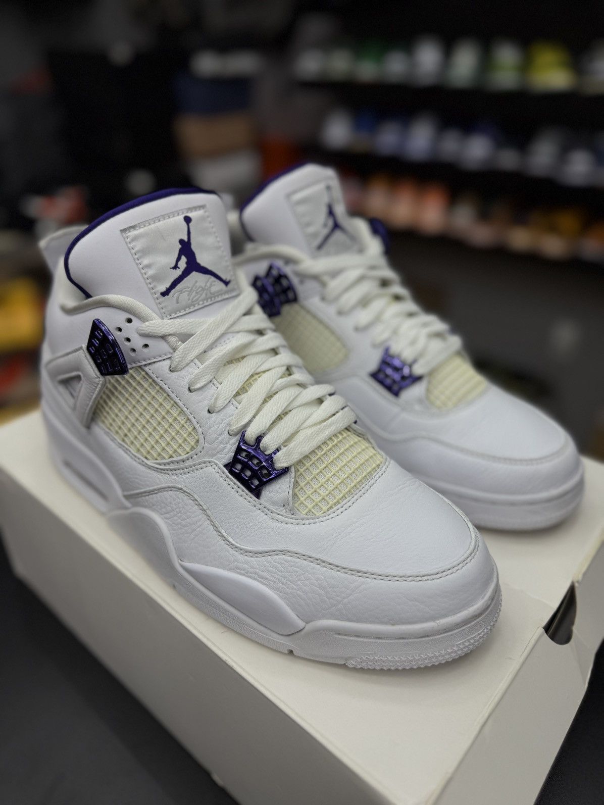 Jordan Brand Jordan 4 Metallic Purple Size 12 (CT8527-115) Size US 12 / EU 45 - 4 Thumbnail