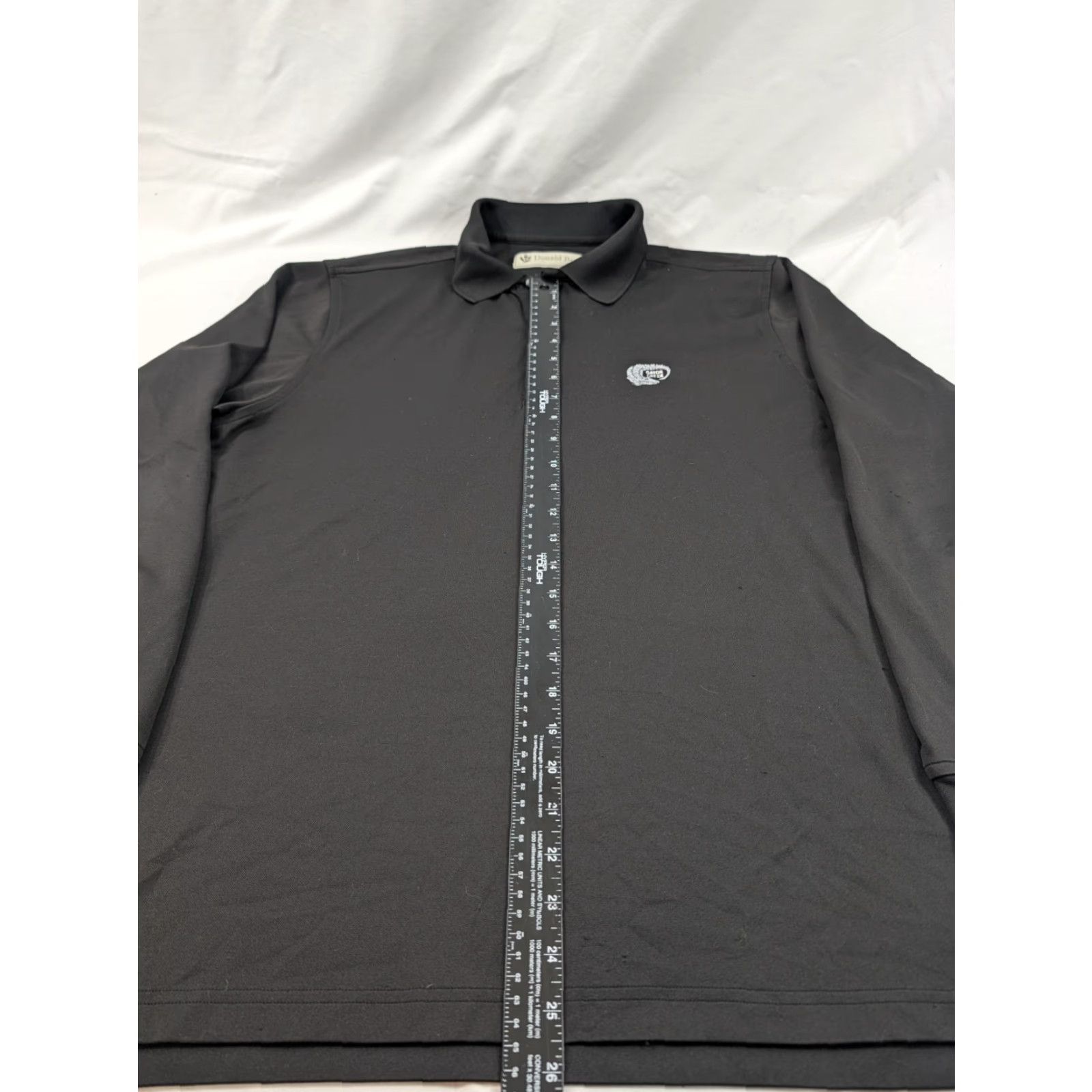 Vintage Donald Ross Polo Shirt Mens Medium Gator Creek Long Sleeve Pullover Black Polyester Blended Fabric Embroidered Logo Button Size US M / EU 48-50 / 2 - 6 Thumbnail