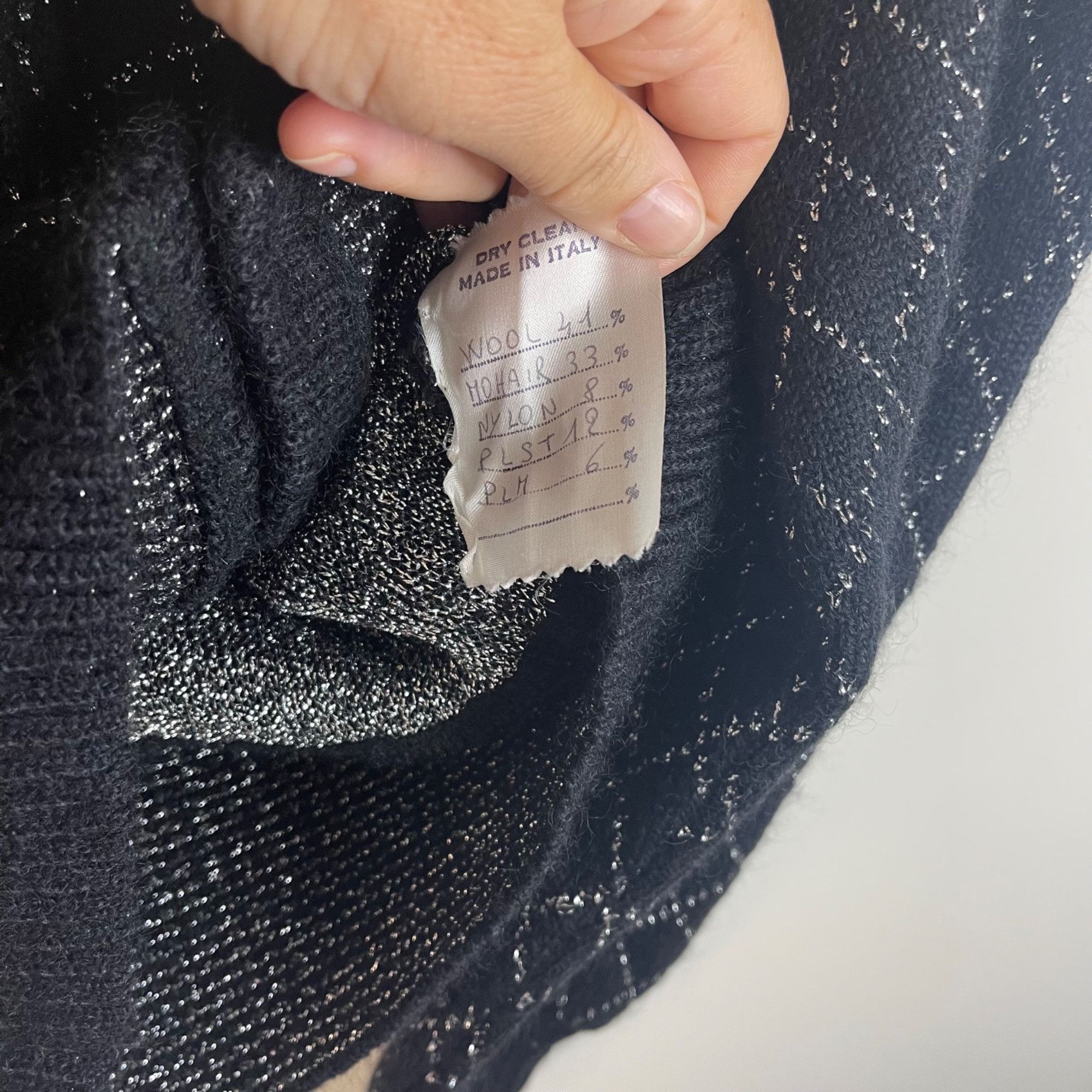 Vintage Alain Austin Vintage Womens Sweater Size 44 Black Size M / US 6-8 / IT 42-44 - 7 Thumbnail