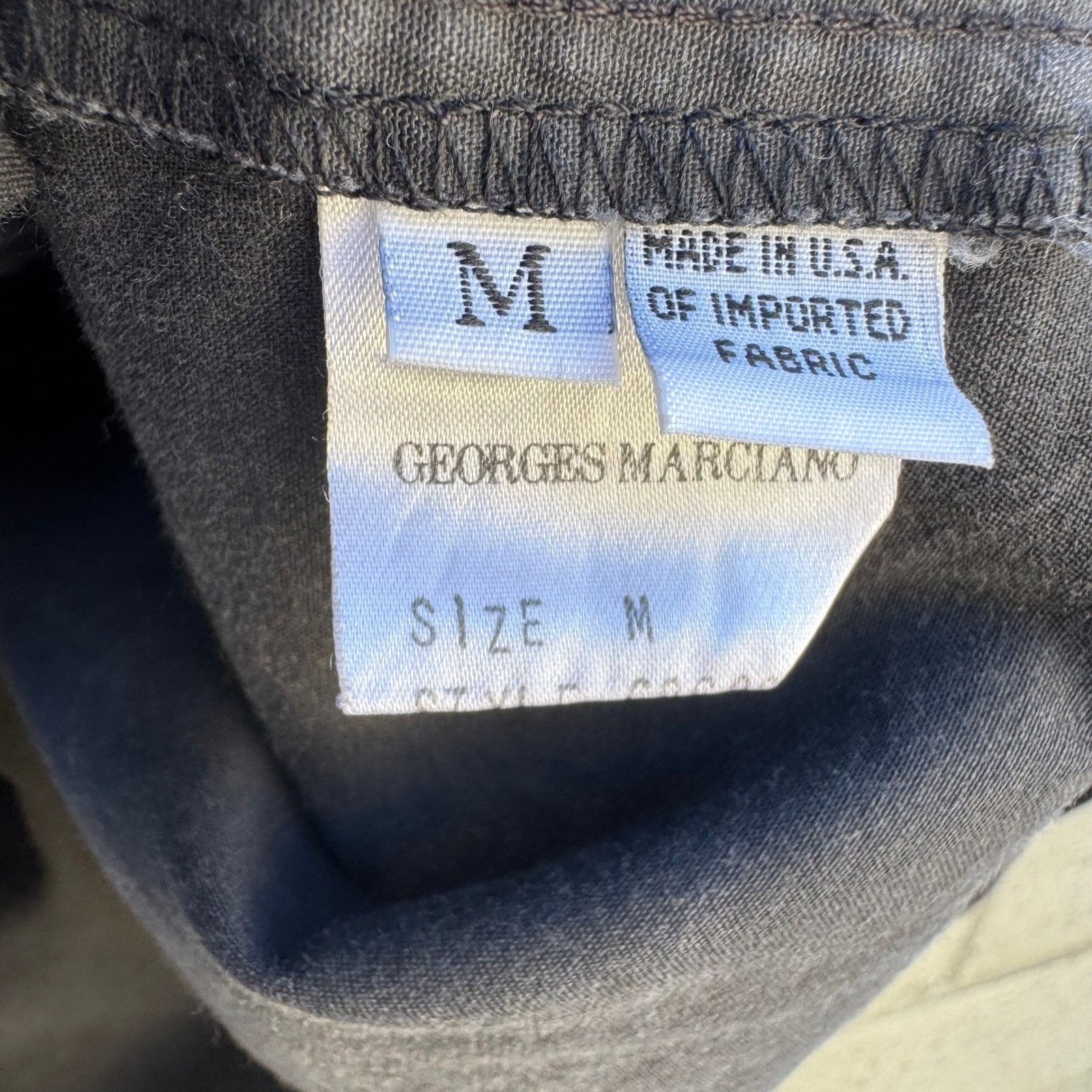 Georges Marciano Georges Marciano Vintage Mens M Charcoal Long Sleeve Button Size US M / EU 48-50 / 2 - 6 Thumbnail