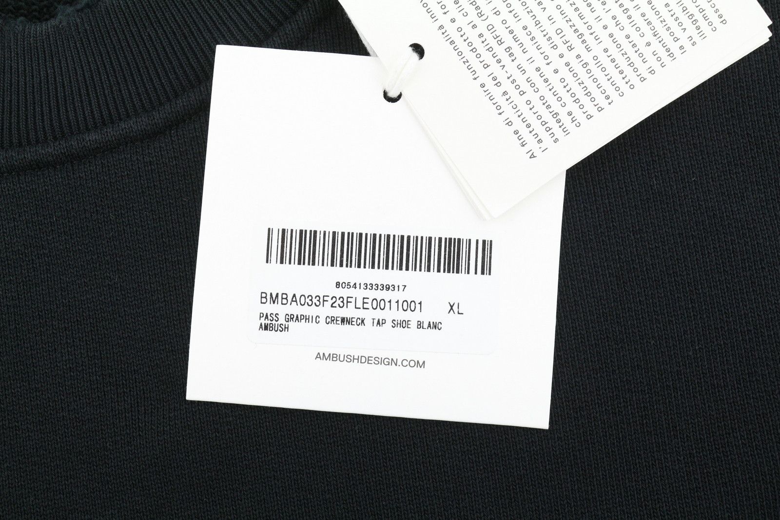 Ambush Design PASS GRAPHIC CREWNECK XL Distress RRP497 87762 Size US XL / EU 56 / 4 - 7 Thumbnail