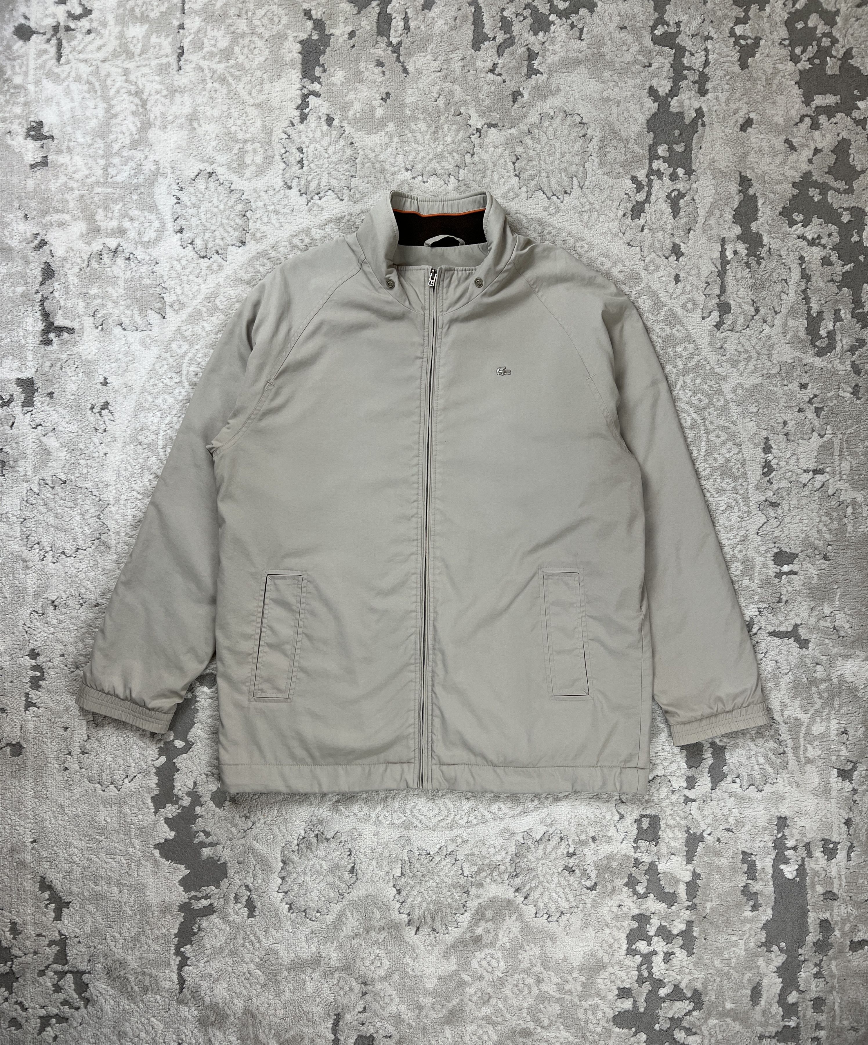 Lacoste Vintage Lacoste Jacket Fleece Lined Sz 50/4 Metal Logo Beige Size US L / EU 52-54 / 3 - 2 Thumbnail