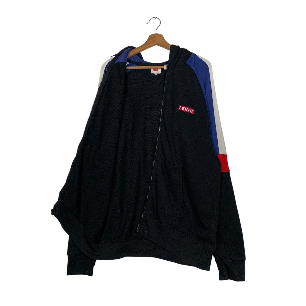 Levi's Levis Color Block Zipper Hoodie Size US M / EU 48-50 / 2 - 10 Thumbnail