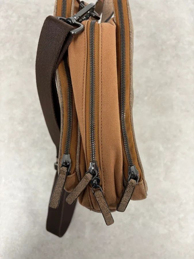 Emporio Armani Emporio Armani Grey Leather Shoulder Bag Size ONE SIZE - 9 Thumbnail
