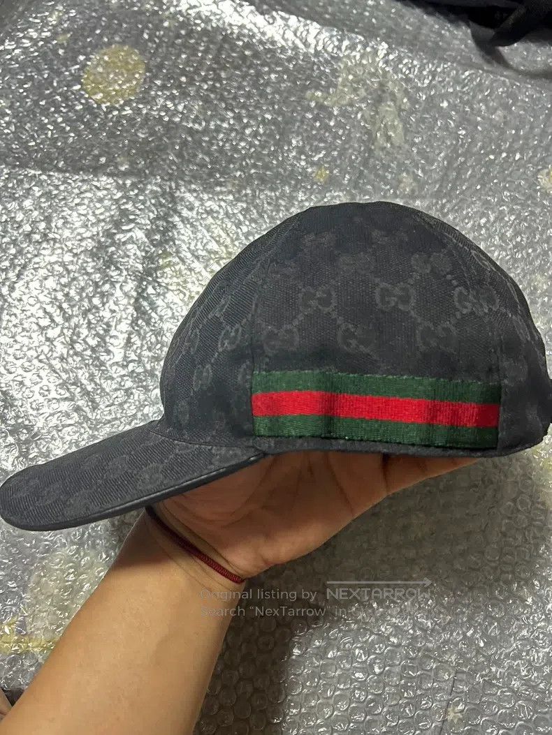 Gucci Gucci Women's and men's canvas baseball caps with striped Size ONE SIZE - 3 Thumbnail