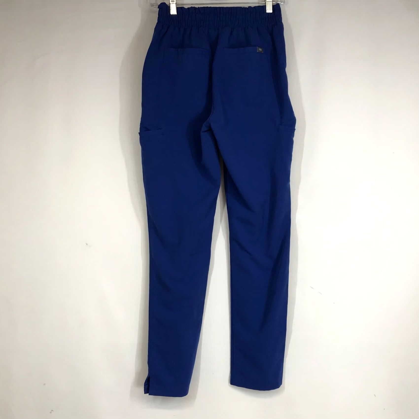 Vintage FIGS Technical Collection Scrub Pants Straight Leg Cargo Pockets XS Blue Women? Unisex Adults Size 26" / US 2 / IT 38 - 4 Thumbnail