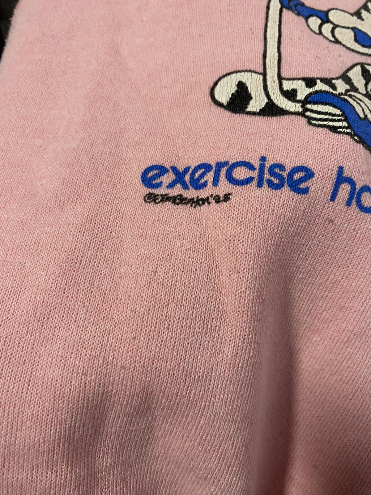 Vintage 1985 Workout Cat Comedy Sweater Size M / US 6-8 / IT 42-44 - 3 Thumbnail