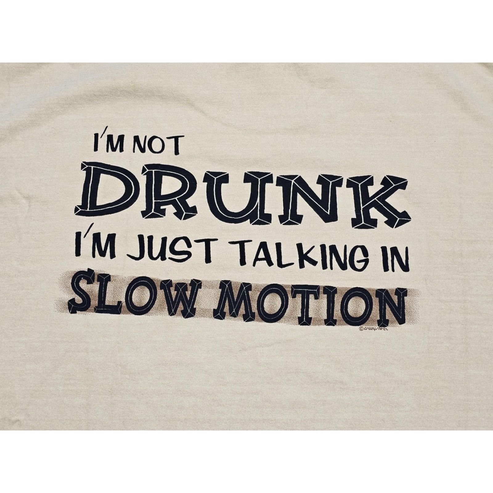 Vintage Crazy Shirts Hawaii Shirt Mens 2XL Tan BeerDyed Funny Beer Drinking Slo Mo Size US XXL / EU 58 / 5 - 7 Thumbnail