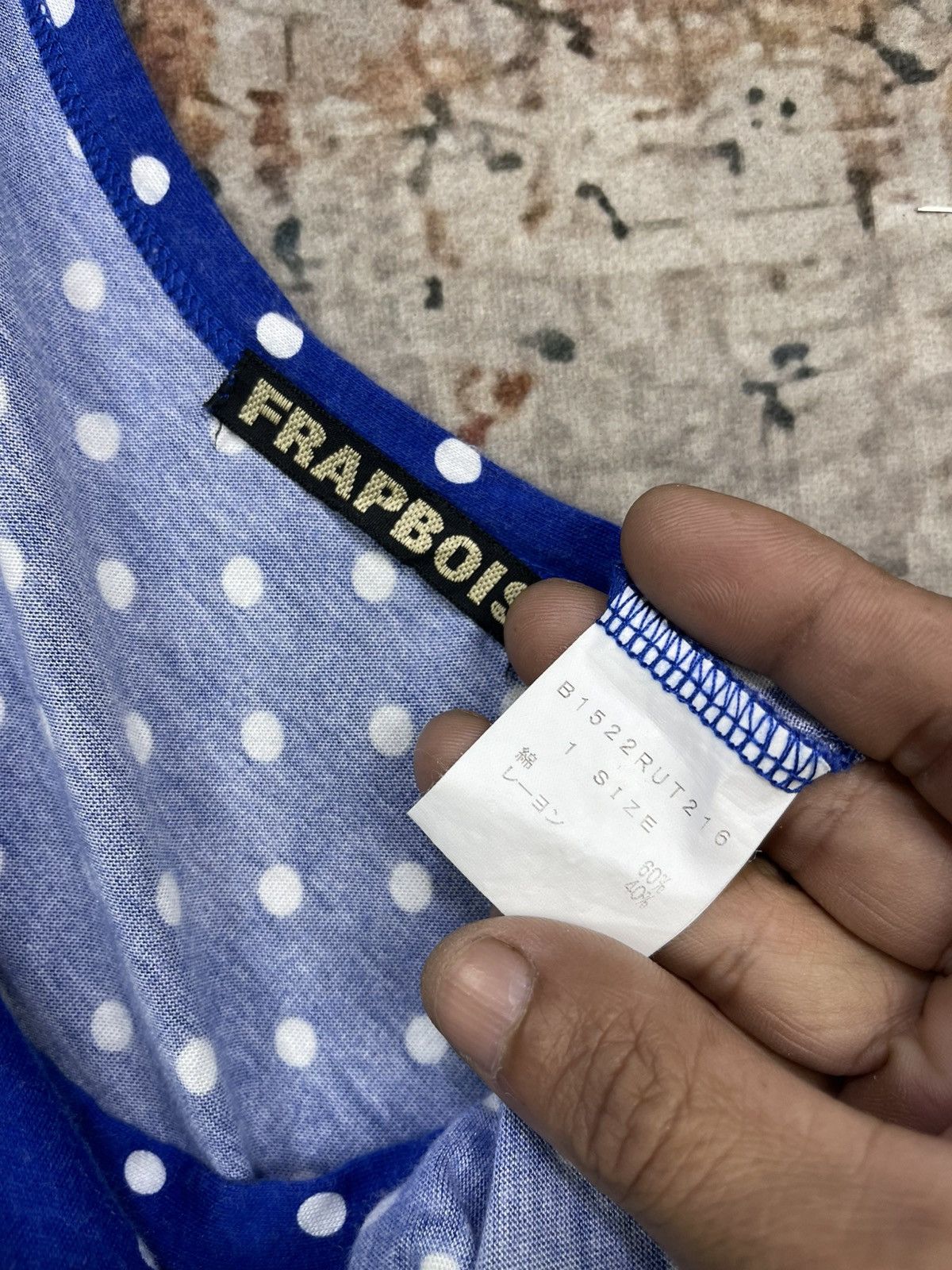 Frapbois Issey Miyake Frapbois Polka Dot Multi Lace Tape Top Size XS / US 0-2 / IT 36-38 - 10 Thumbnail