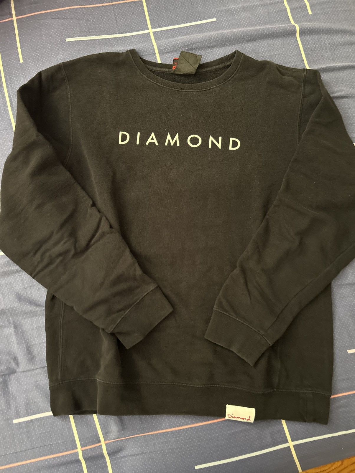 Diamond Supply Co. Diamond Supply Co Logo Font Sweatshirt - Black Size US L / EU 52-54 / 3 - 1 Thumbnail