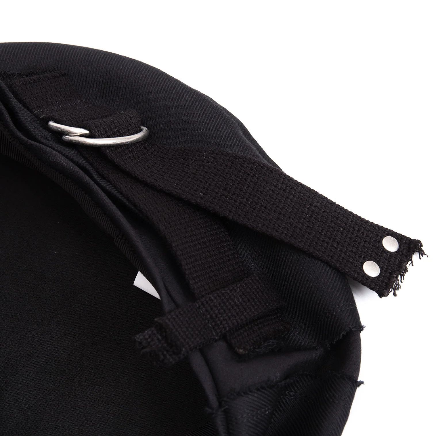 Yohji Yamamoto Cotton Belted Beret Hat in Black Size ONE SIZE - 9 Thumbnail