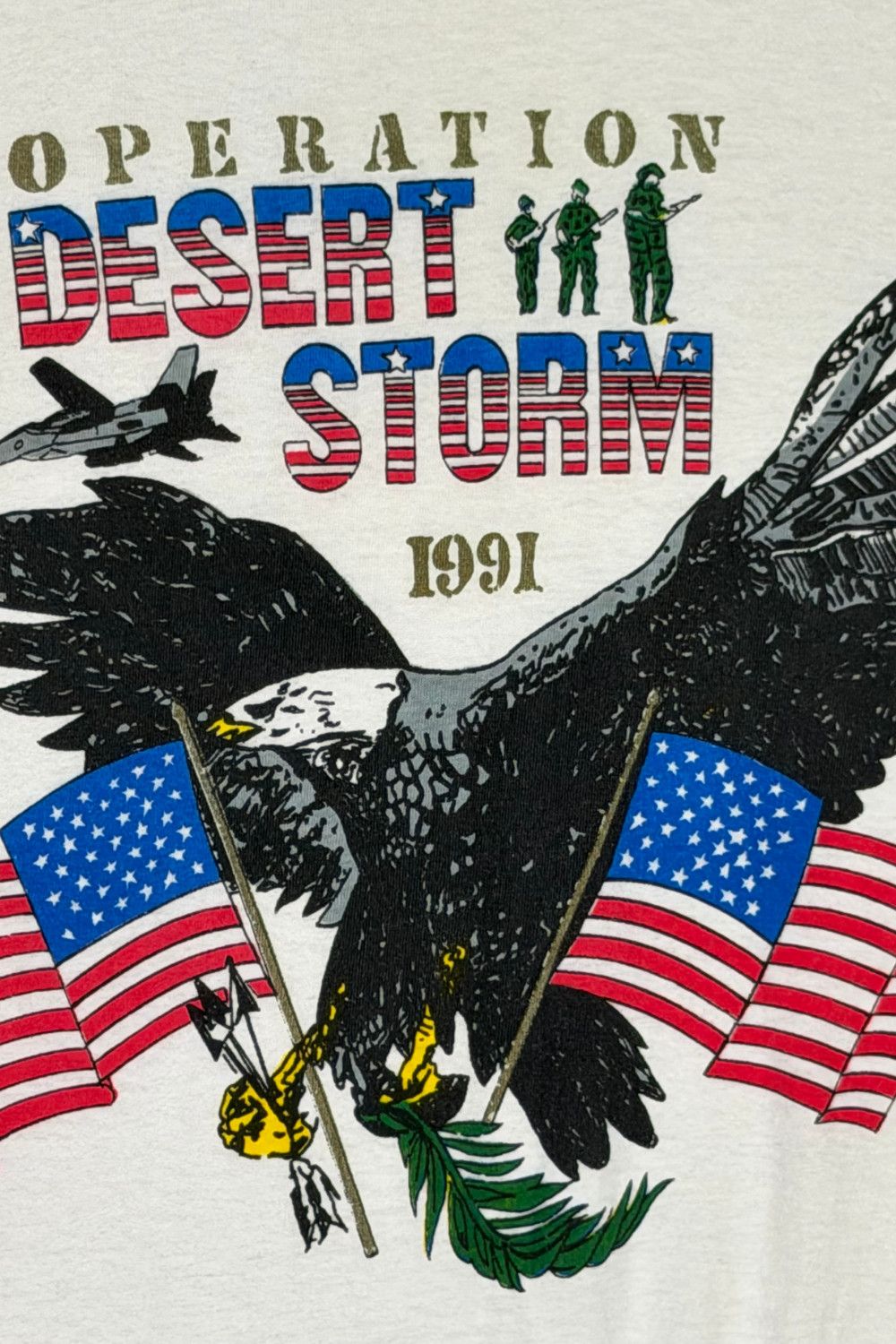 Hanes 1991 Operation Desert Storm USA Eagle Graphic Tee Hanes M Size US S / EU 44-46 / 1 - 5 Thumbnail