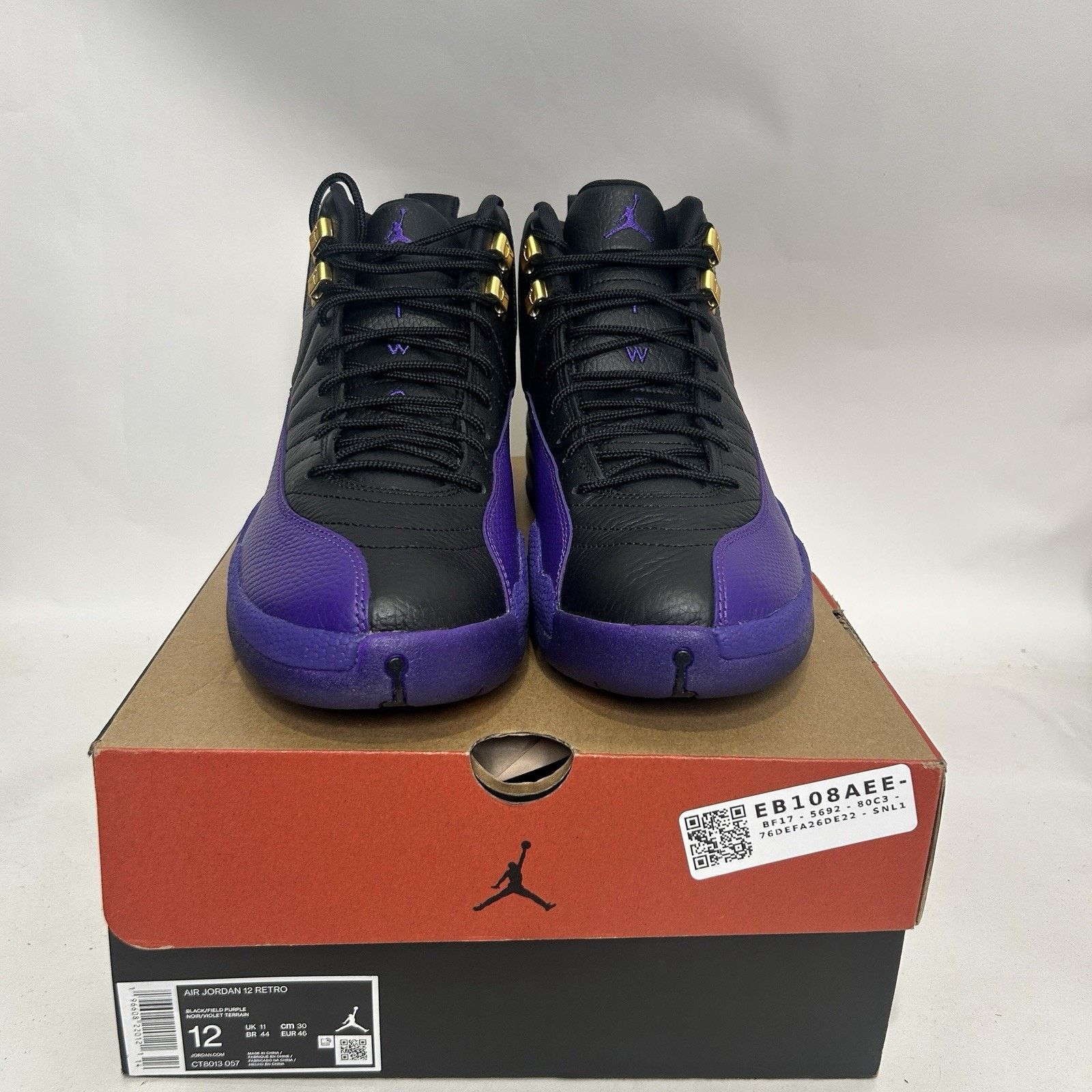 Jordan Brand Nike Air Jordan 12 Retro “Field Purple Black” CT8013-057 Size US 12 / EU 45 - 2 Thumbnail