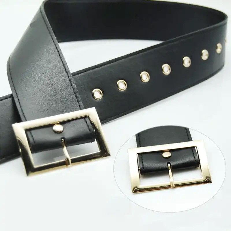 Leather Christmas Santa Belt Size ONE SIZE - 1 Thumbnail
