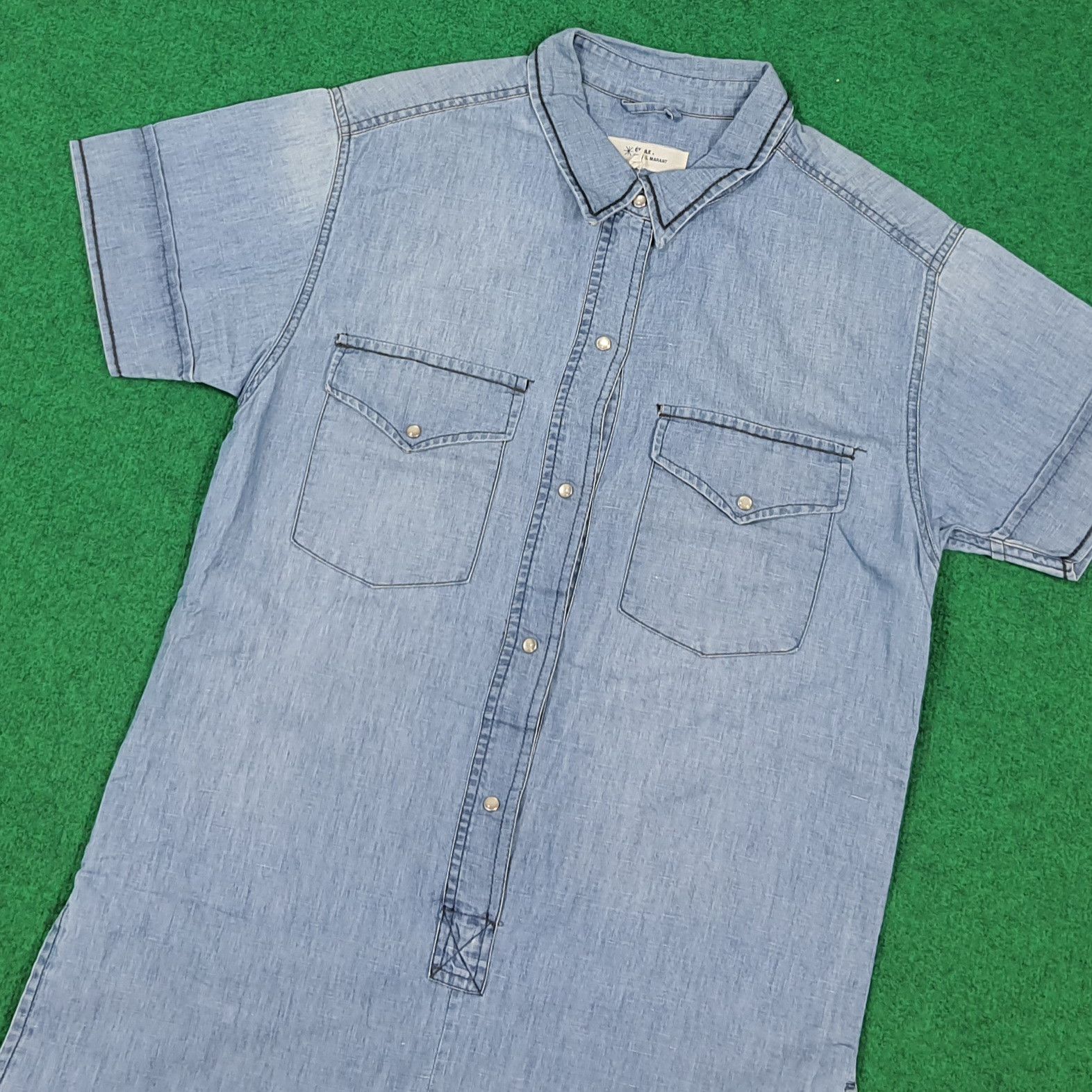 Isabel Marant Etoile Vintage Etoile Isabel Marant Denim Playsuit Romper C301N38 Size S / US 4 / IT 40 - 2 Thumbnail