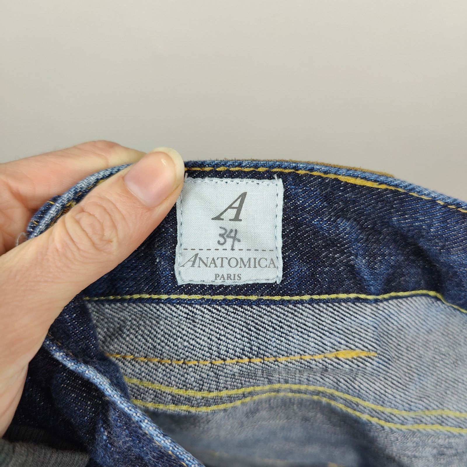 Other Anatomica Paris Jean Shorts Mens 34 Indigo Raw Denim Size US 34 / EU 50 - 6 Thumbnail