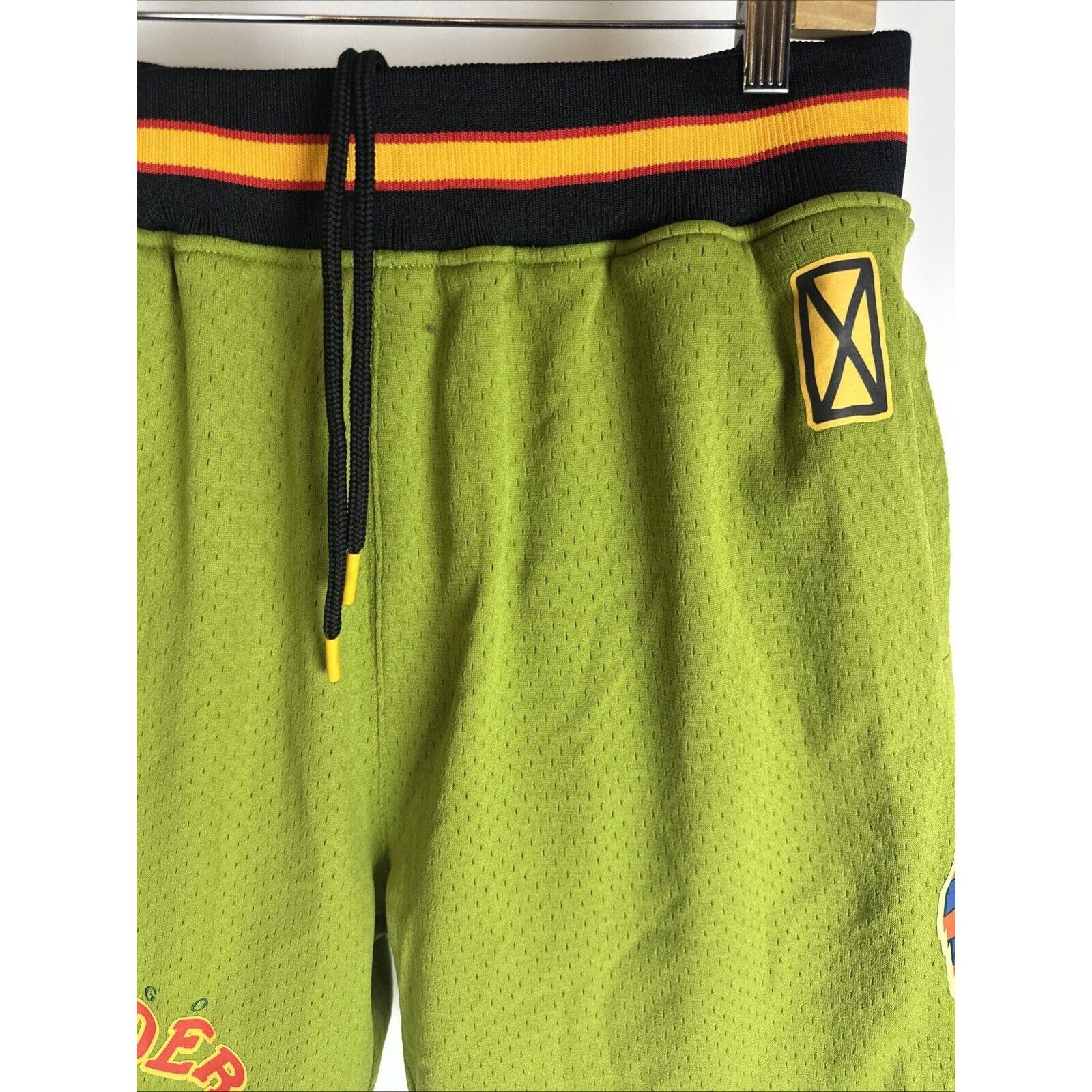 Mitchell & Ness Mitchell & Ness Hebru Brantley Mesh Shorts Green Men’s L Size US 34 / EU 50 - 3 Thumbnail