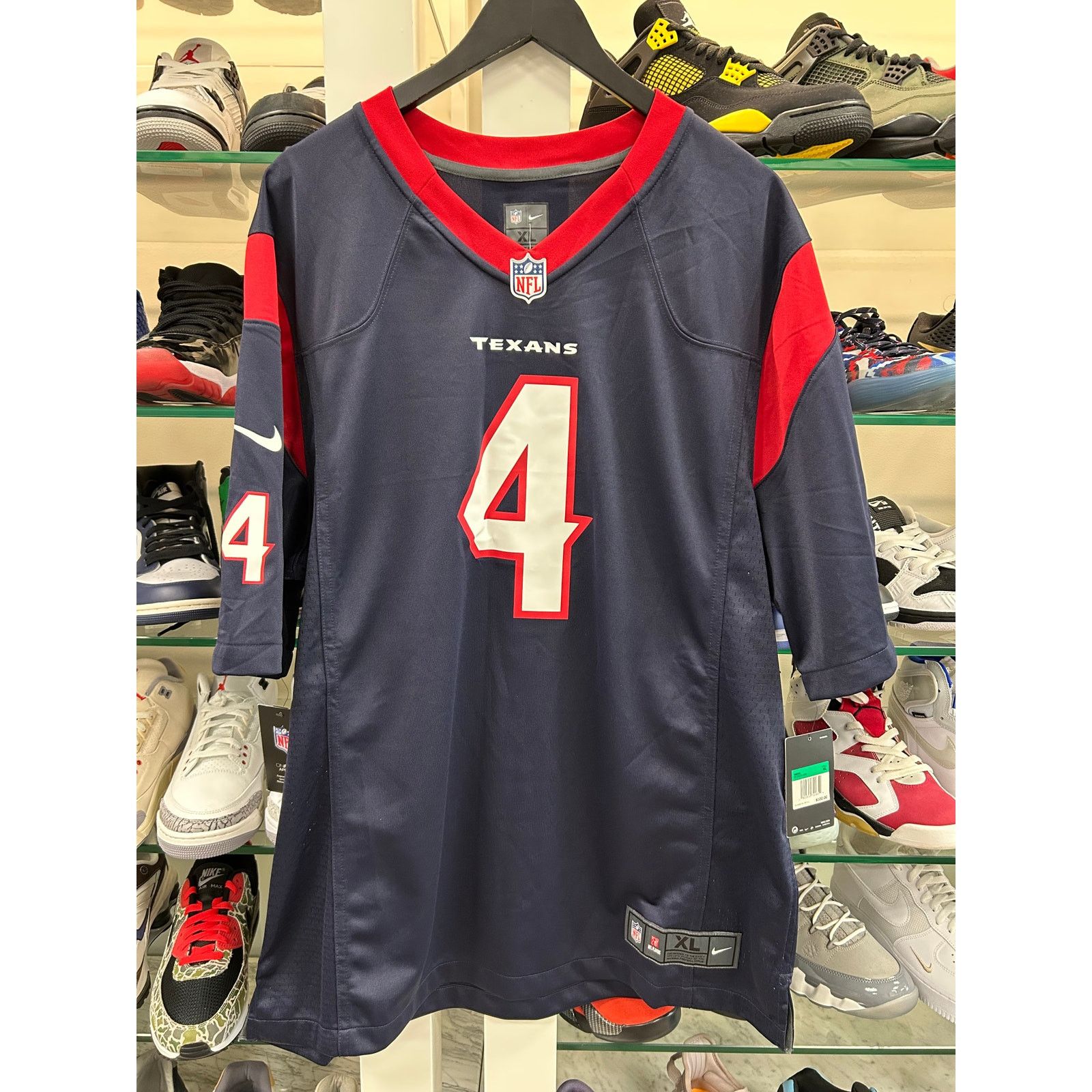 Nike Houston Texans home jersey number 4 Deshaun Watson size XL Size US XL / EU 56 / 4 - 1 Thumbnail