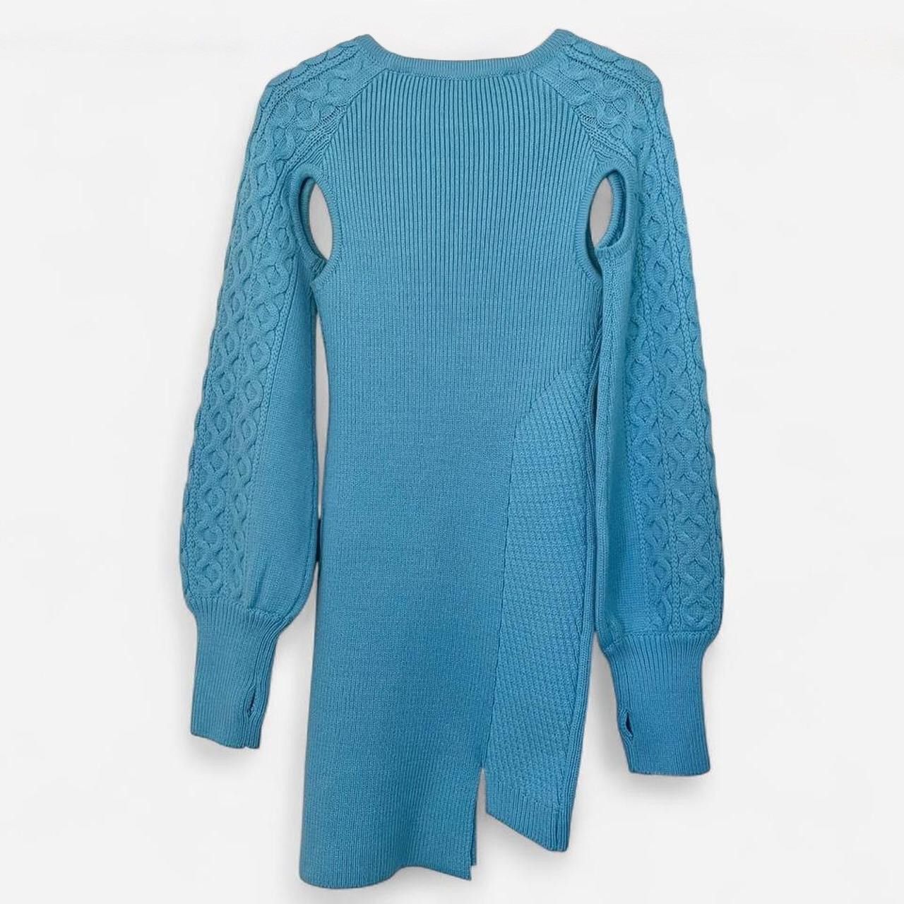 Andersson Bell Andersson Bell blue Batty cutout ribbed knit mini dress Size S / US 4 / IT 40 - 6 Thumbnail