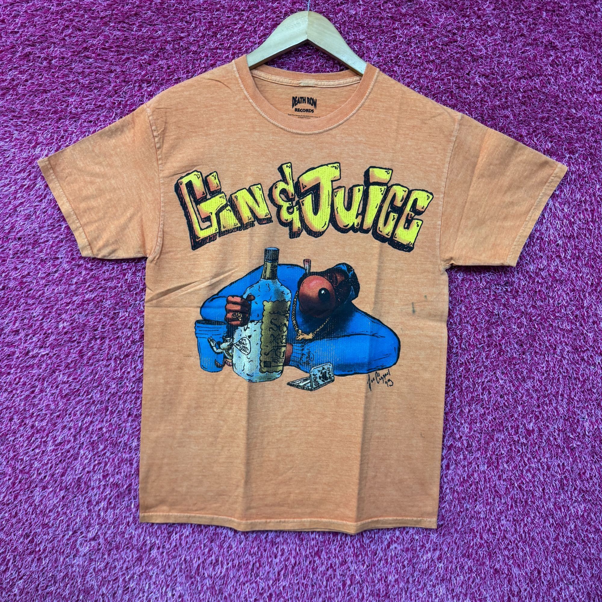 Death Row Records Snoop Doggy Dogg Gin & Juice Album Cover Art Hip Hop Tee M Size US M / EU 48-50 / 2 - 1 Thumbnail