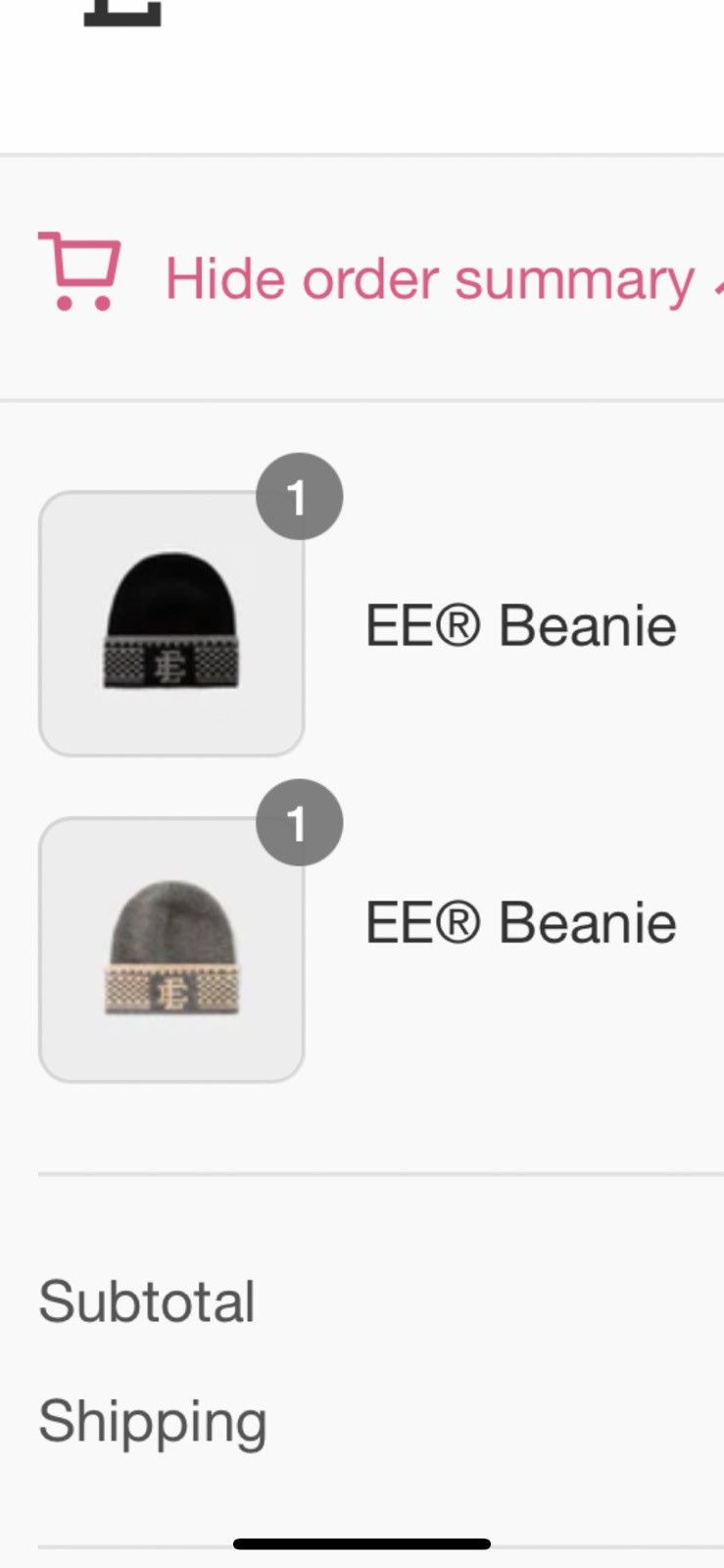 Eric Emanuel Eric Emanuel checkers beanie gray brand new Size ONE SIZE - 3 Thumbnail