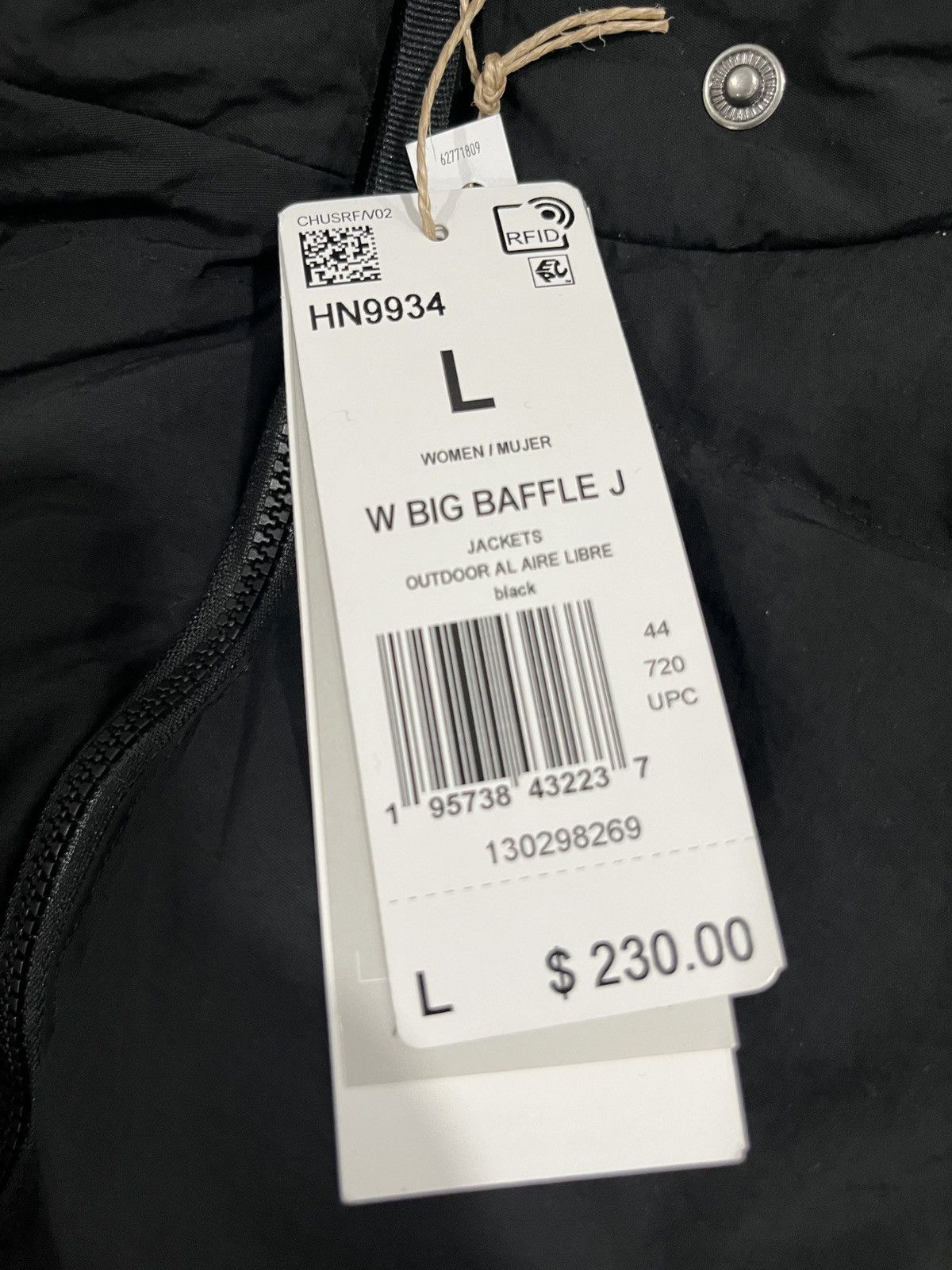 Adidas Adidas Originals Big Baffle Down Puffer Jacket Women’s Sze L Size L / US 10 / IT 46 - 4 Thumbnail